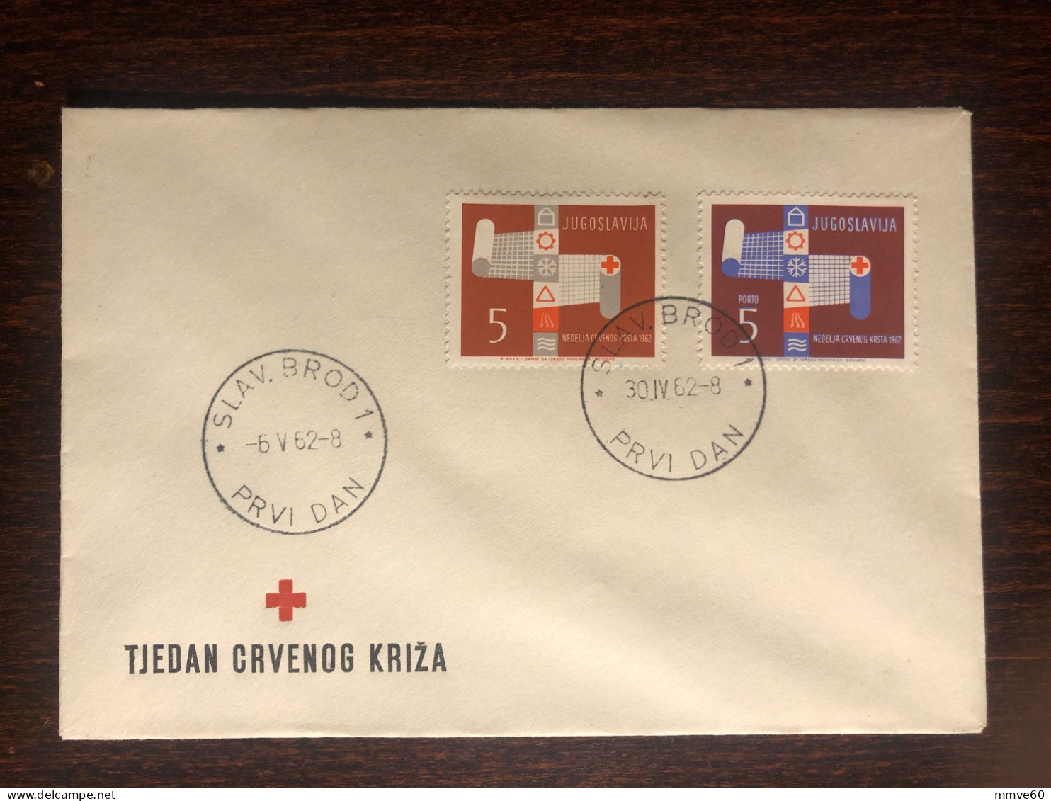 YUGOSLAVIA FDC COVER 1962 YEAR RED CROSS HEALTH MEDICINE STAMPS - FDC