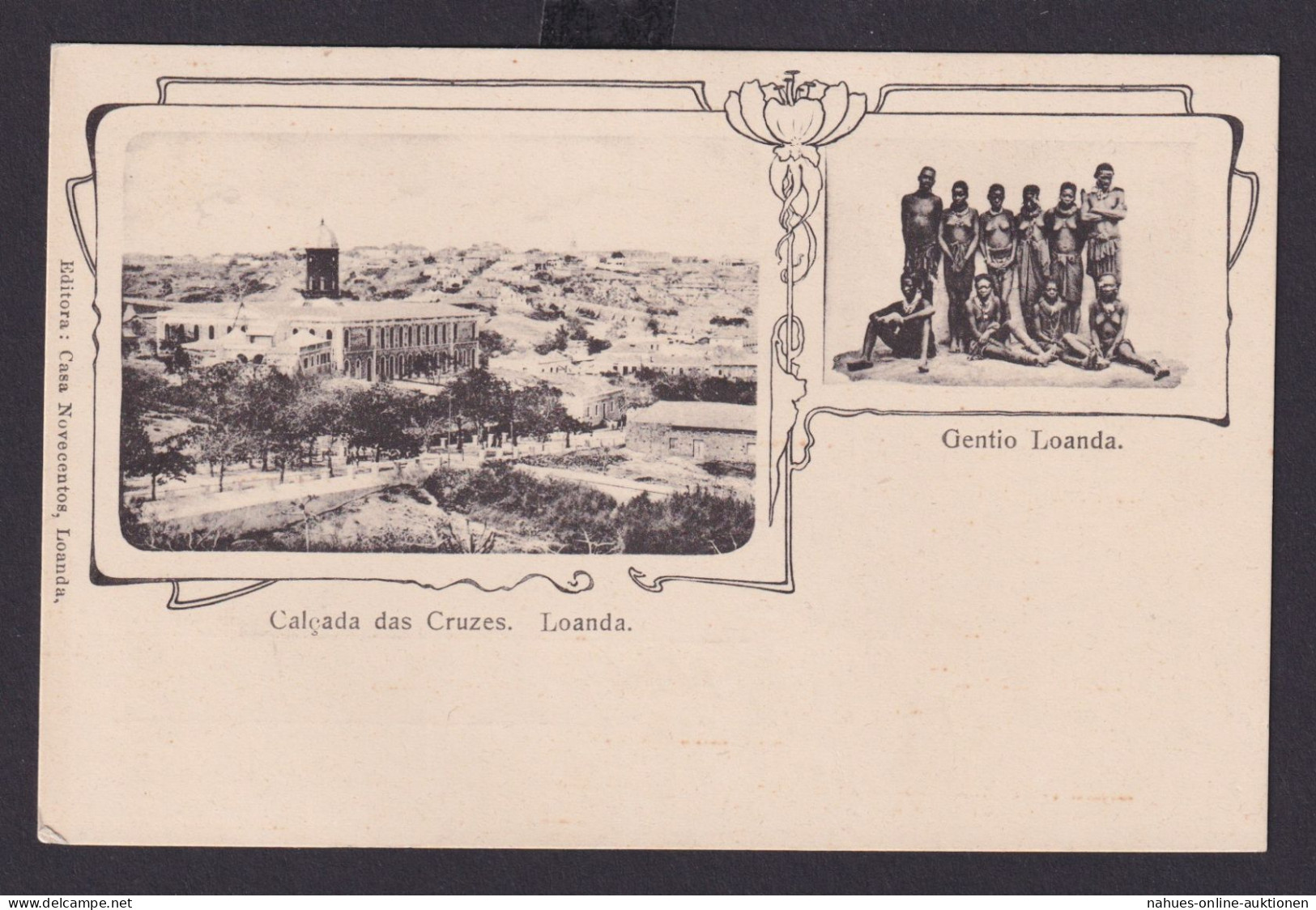 Ansichtkarte Afrika Angola Portugal Kolonien Jugendstil Loanda Hauptstadt - Non Classés