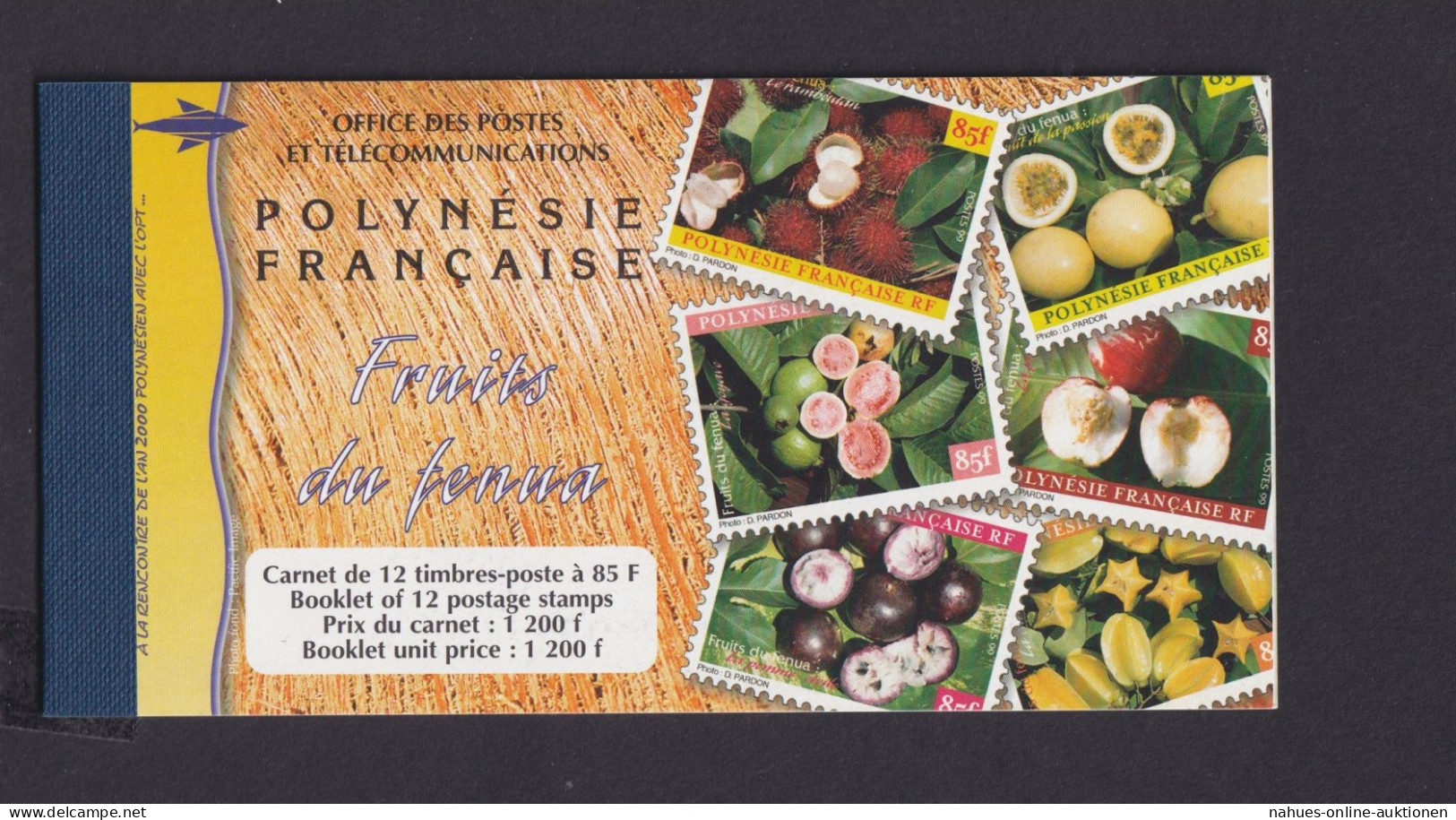 Frankreich Französisch Polynesien Kolonien Markenheftchen 788-799 Früchte Luxus - Briefe U. Dokumente