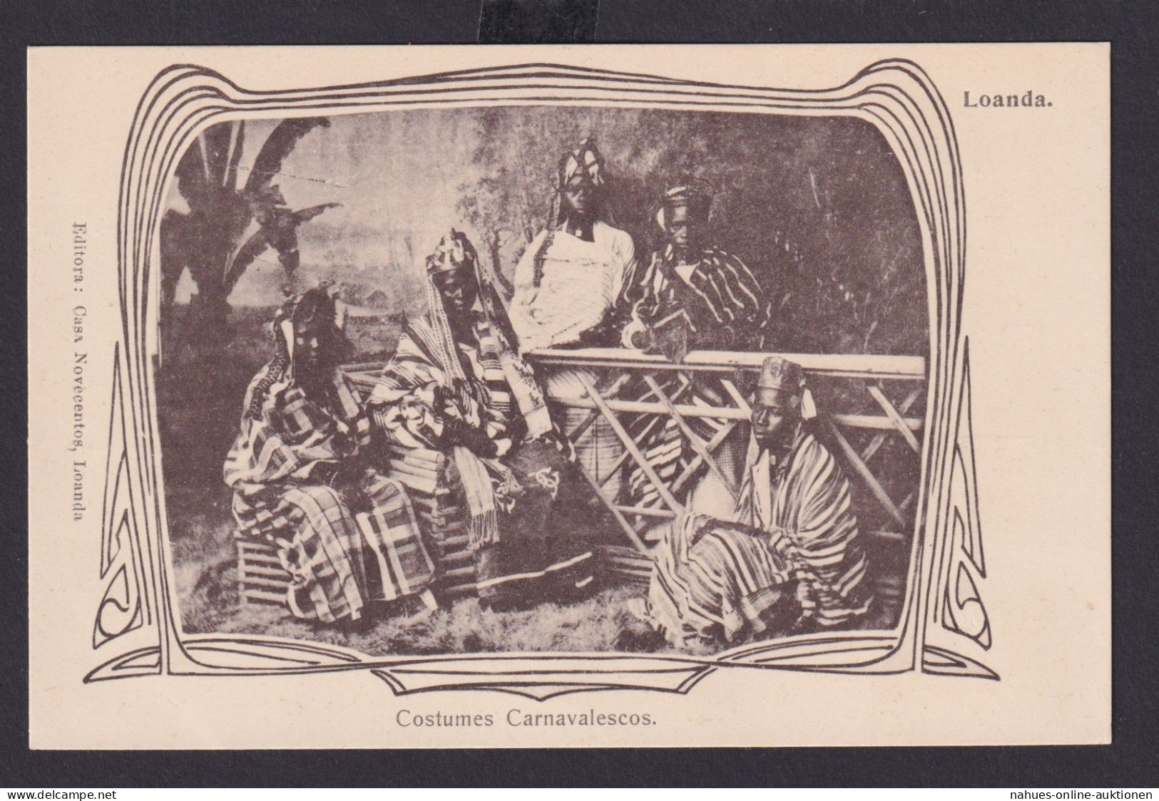 Ansichtkarte Afrika Angola Portugal Kolonien Jugendstil Loanda Hauptstadt - Unclassified