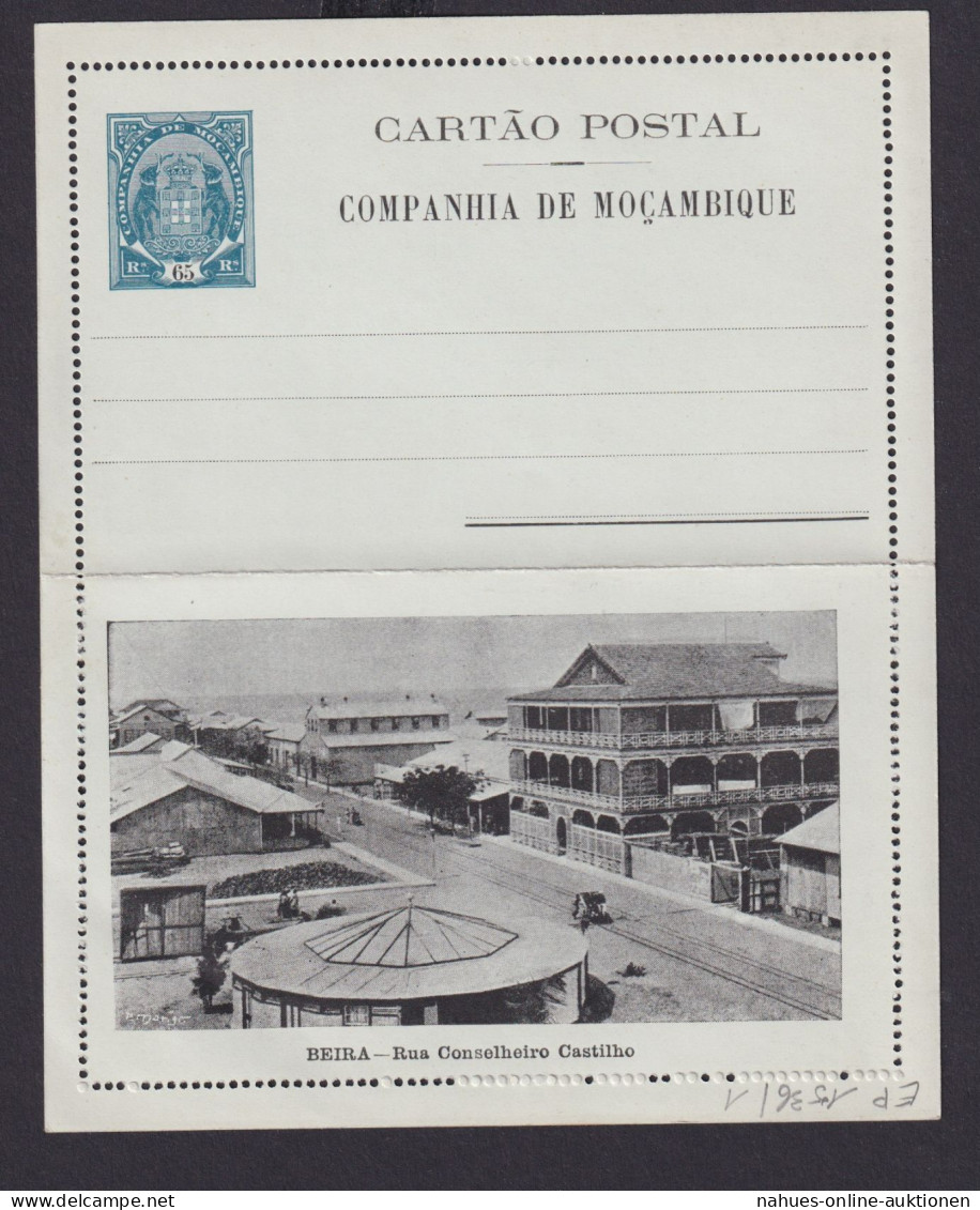 Mosambik Mozambique Afrika Portugal Kolonien Selt. Bild Ganzsache Kartenbrief - Brieven En Documenten