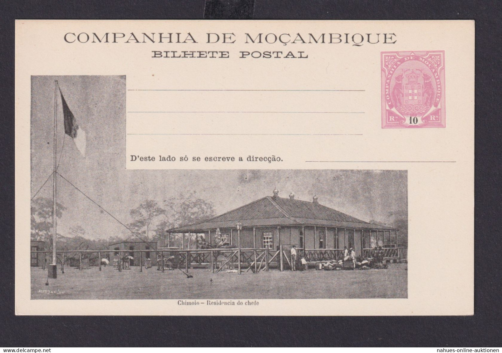 Mosambik Mozambique Afrika Portugal Kolonien Selt. Bild Ganzsache Companhia De - Cartas & Documentos