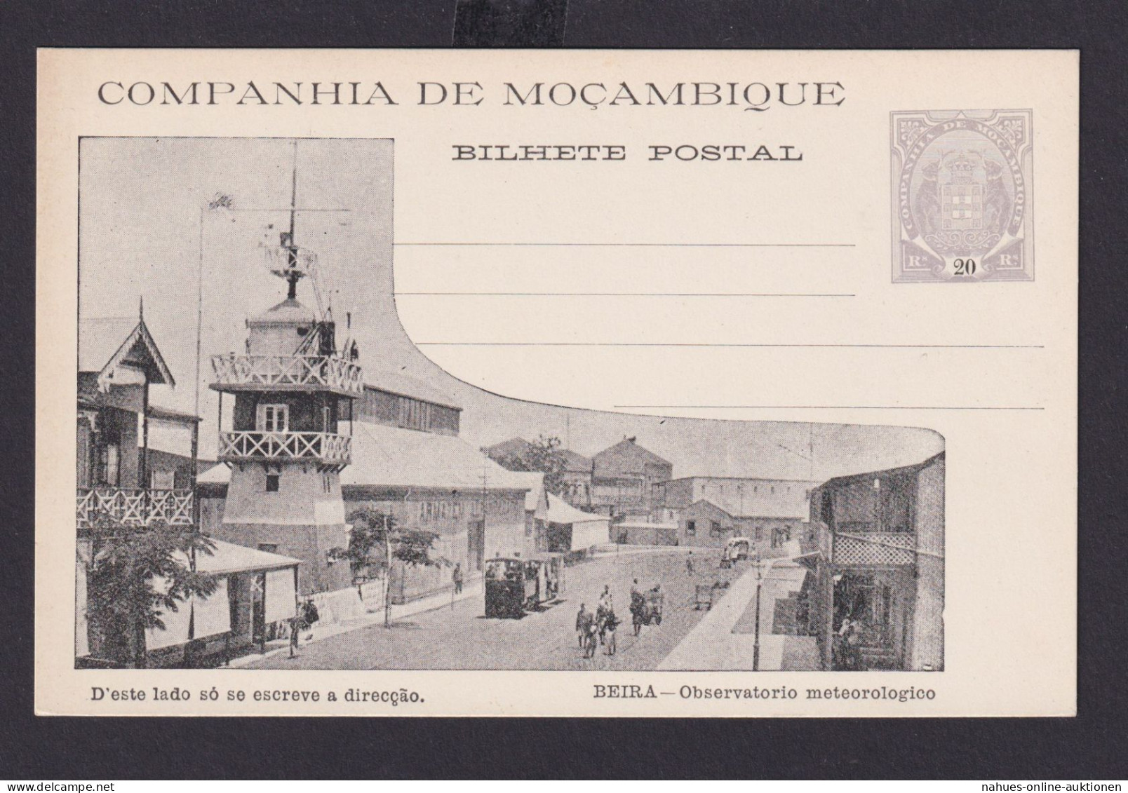 Mosambik Mozambique Afrika Portugal Kolonien Selt. Bild Ganzsache Companhia De - Covers & Documents