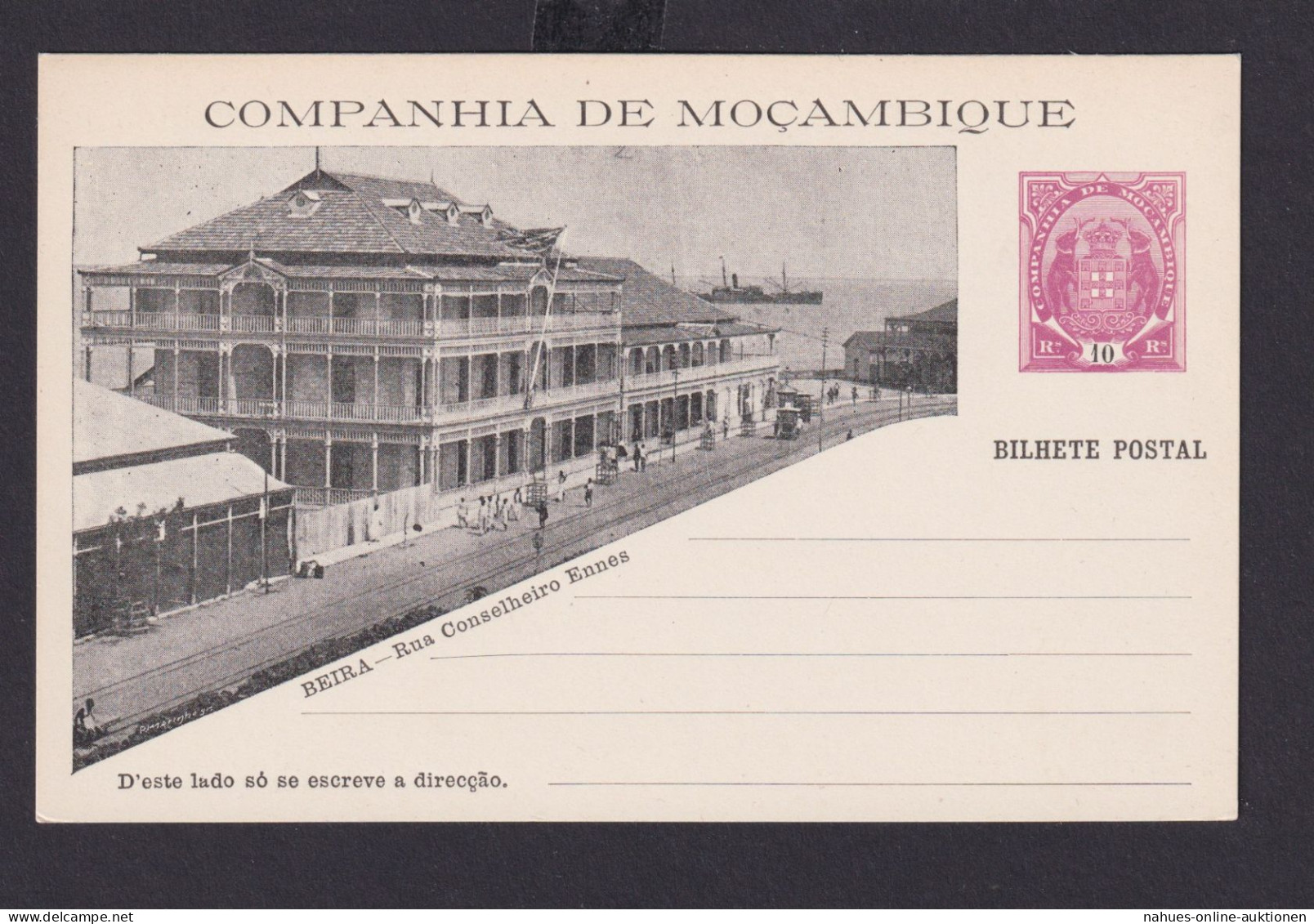 Mosambik Mozambique Afrika Portugal Kolonien Selt. Bild Ganzsache Companhia De - Covers & Documents