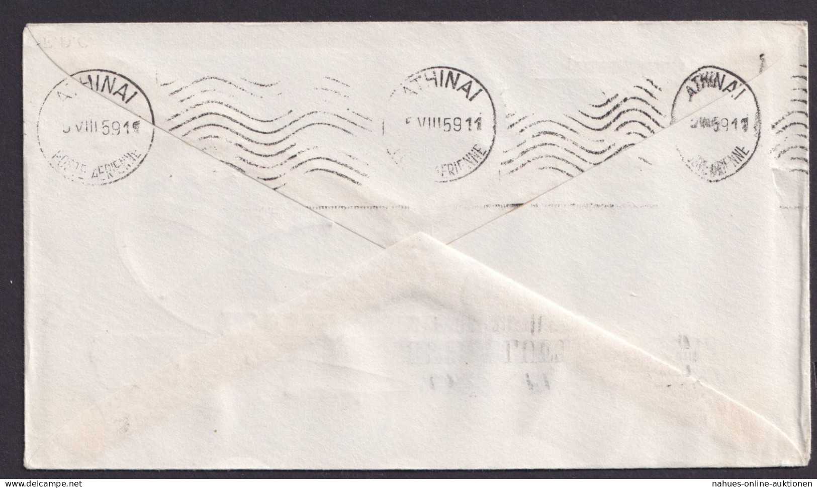 Flugpost Air Mail Brief Lufthansa Türkei Istanbul Athen Griechenland - Storia Postale