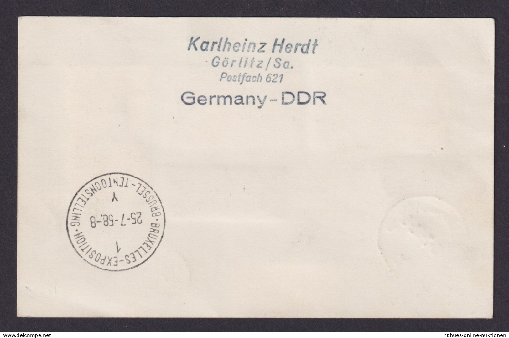 Flugpost Brief Air Mail Ungarn Legijarat Budapest Brüssel Eilbote 18.7.1958 - Lettres & Documents