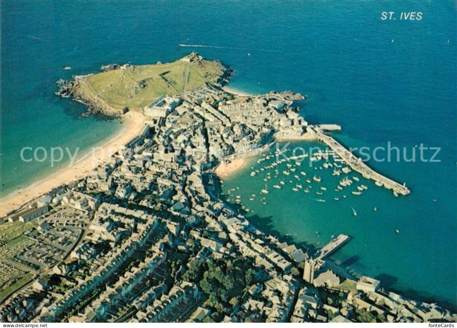 73242946 St Ives Cornwall Fliegeraufnahme St Ives Cornwall - Sonstige & Ohne Zuordnung