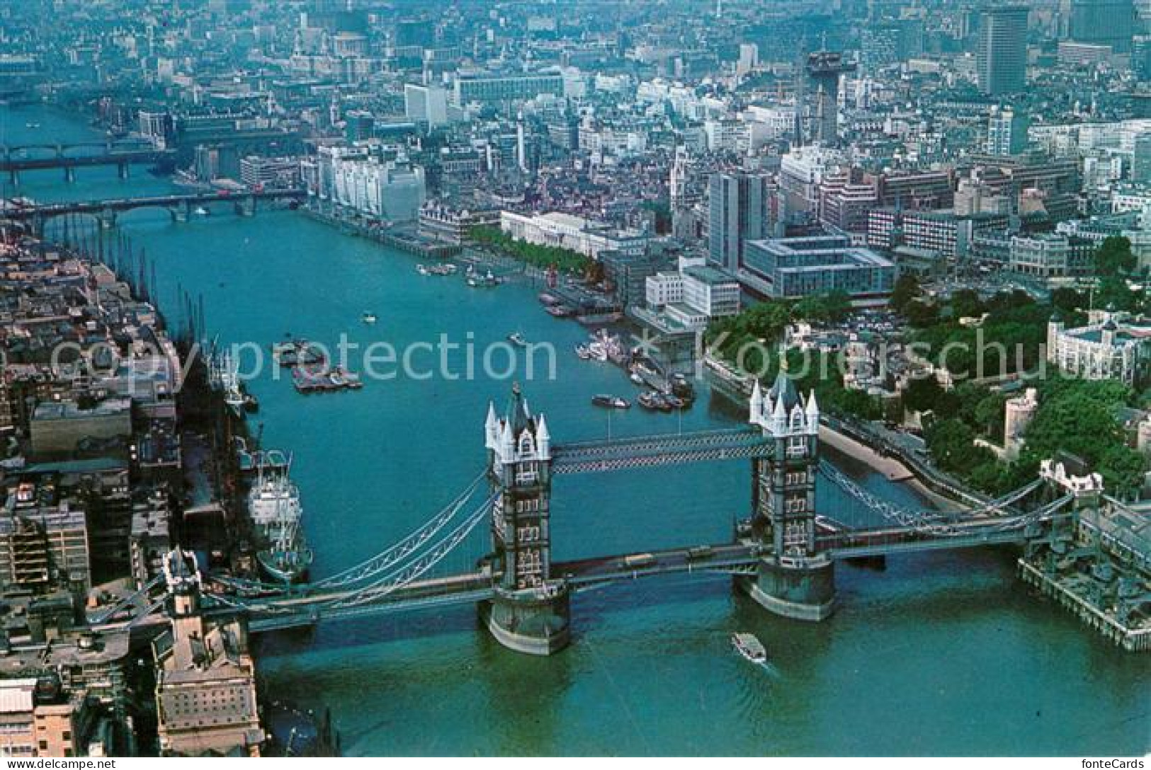 73241932 London Fliegeraufnahme Tower Bridge City - Altri & Non Classificati