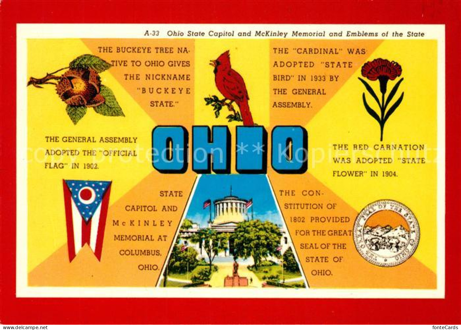 73230315 Ohio Mc Kinley Memorial Columbus  - Andere & Zonder Classificatie