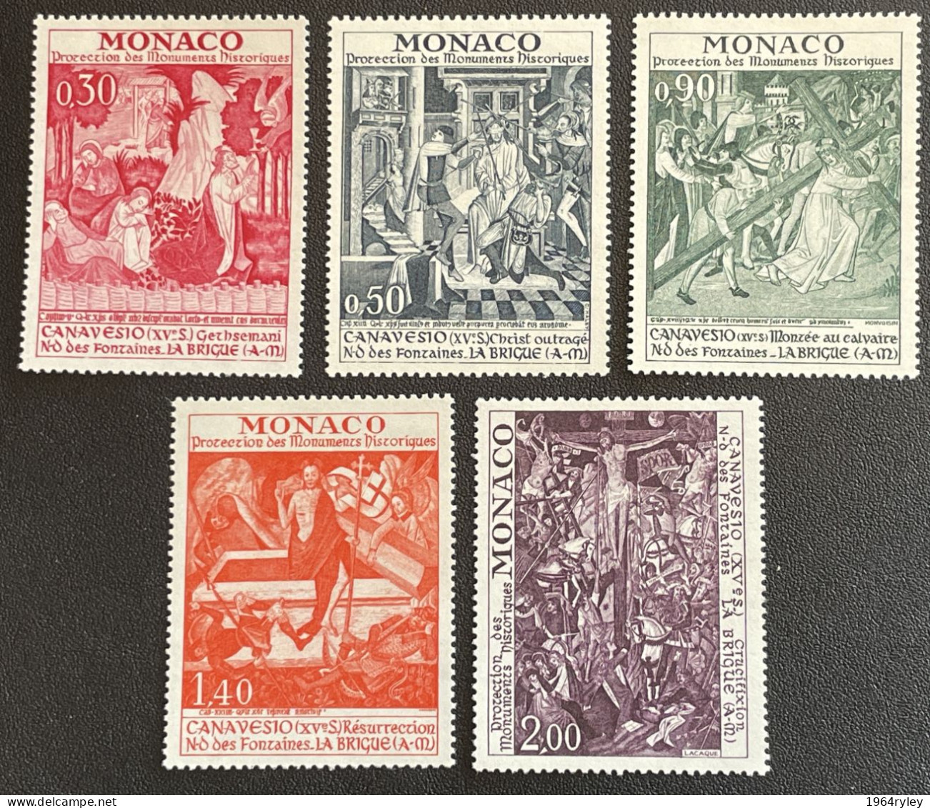 MONACO - MNH** - 1972 - # 905/909 - Unused Stamps