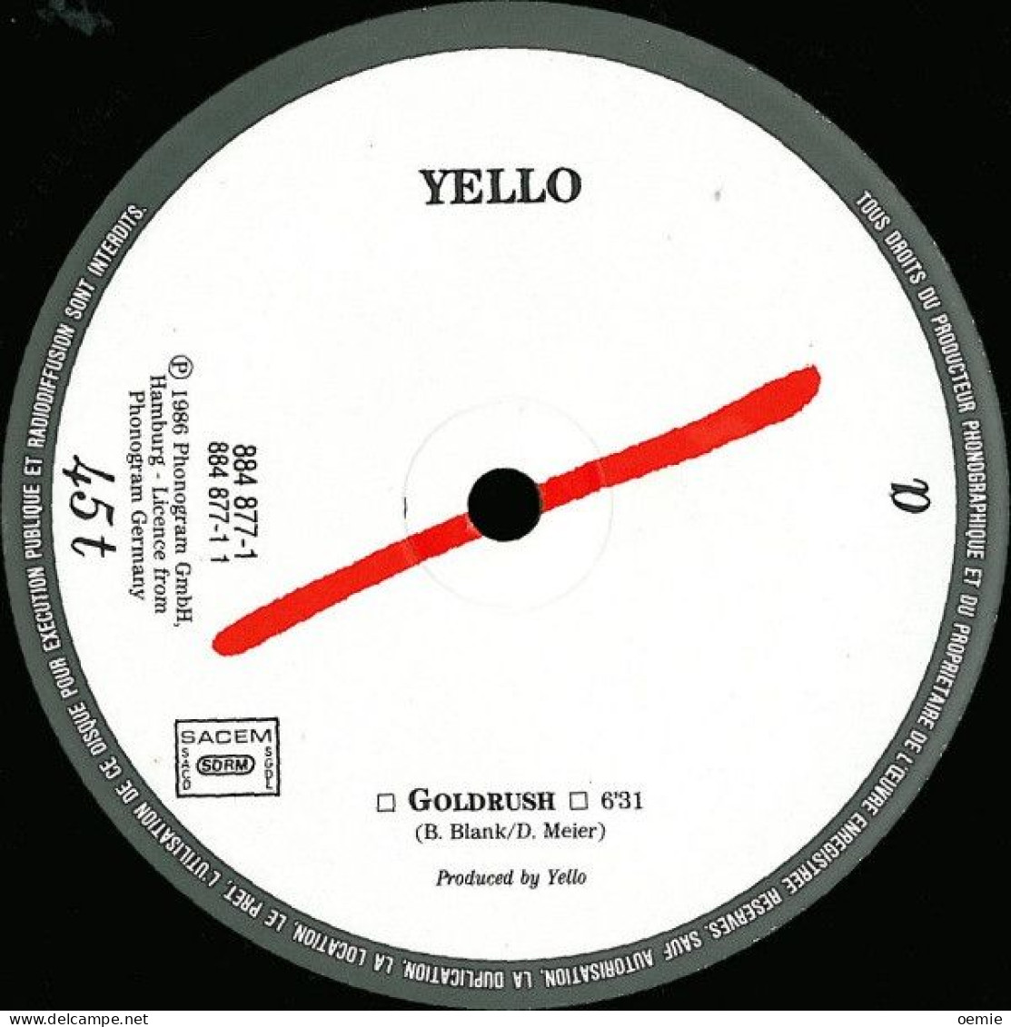 YELLO  GOLDRUSH - 45 T - Maxi-Single
