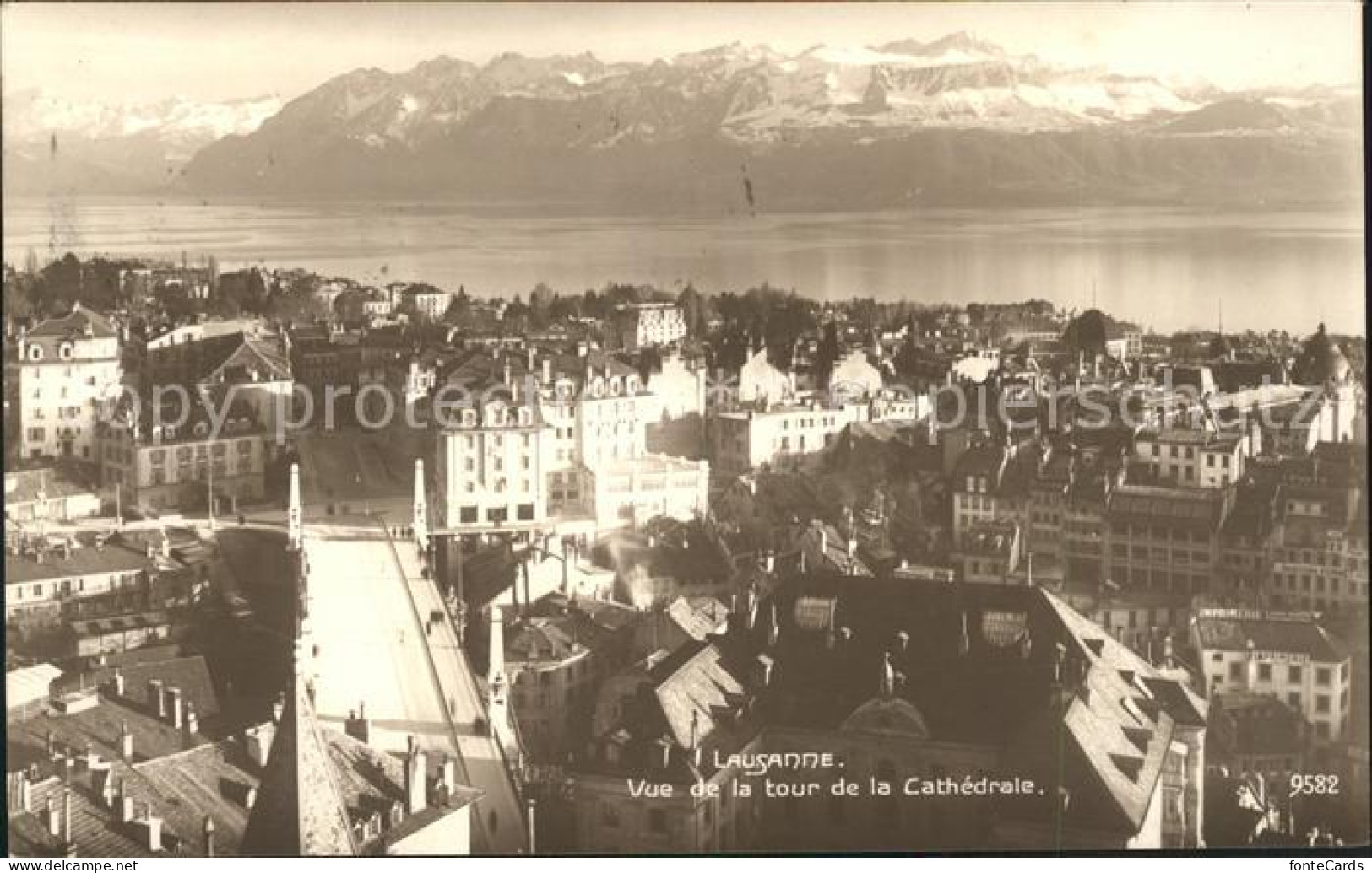 11660714 Lausanne VD Vue De La Tour De La Cathedrale Lausanne - Autres & Non Classés