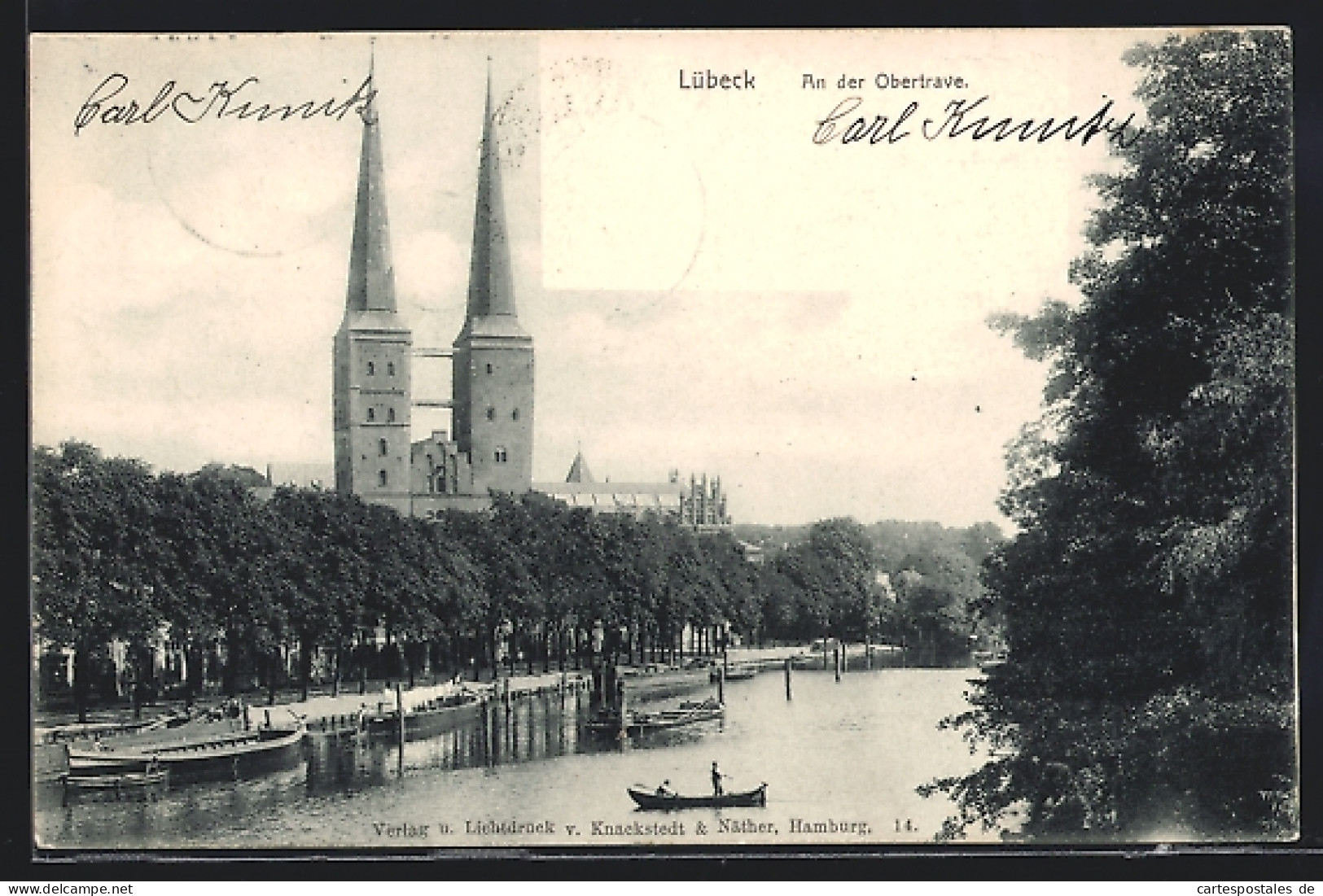 AK Lübeck, Partie An Der Obertrave  - Luebeck