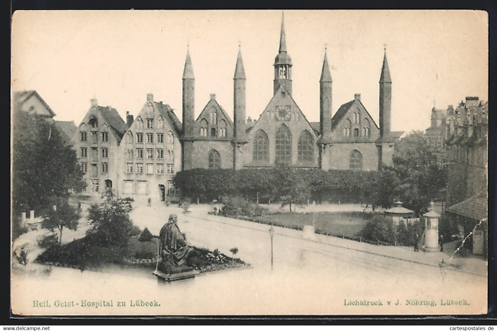 AK Lübeck, Blick Auf Das Heilig Geist-Hospital  - Luebeck