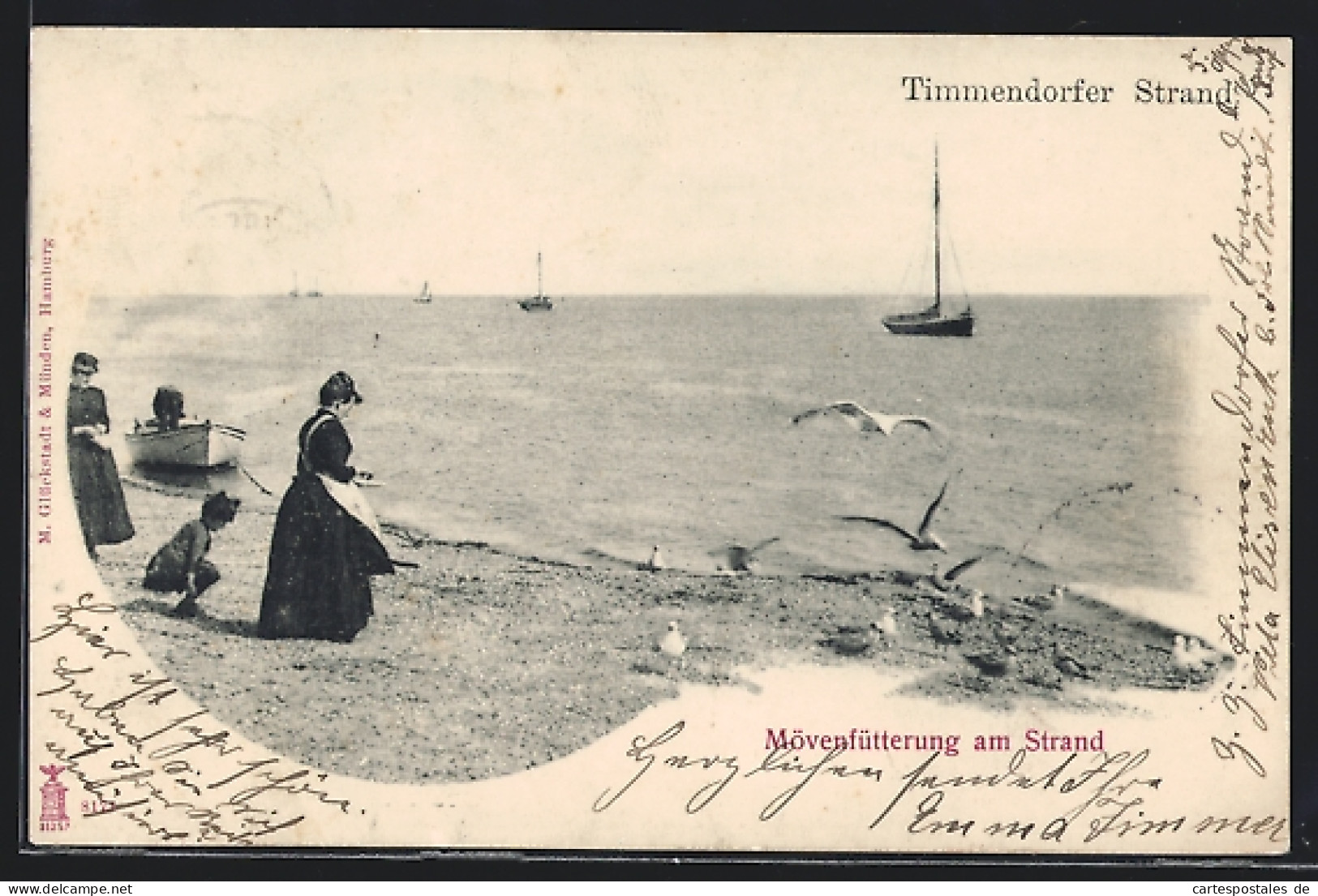 AK Timmendorfer Strand, Mövenfütterung Am Strand  - Timmendorfer Strand