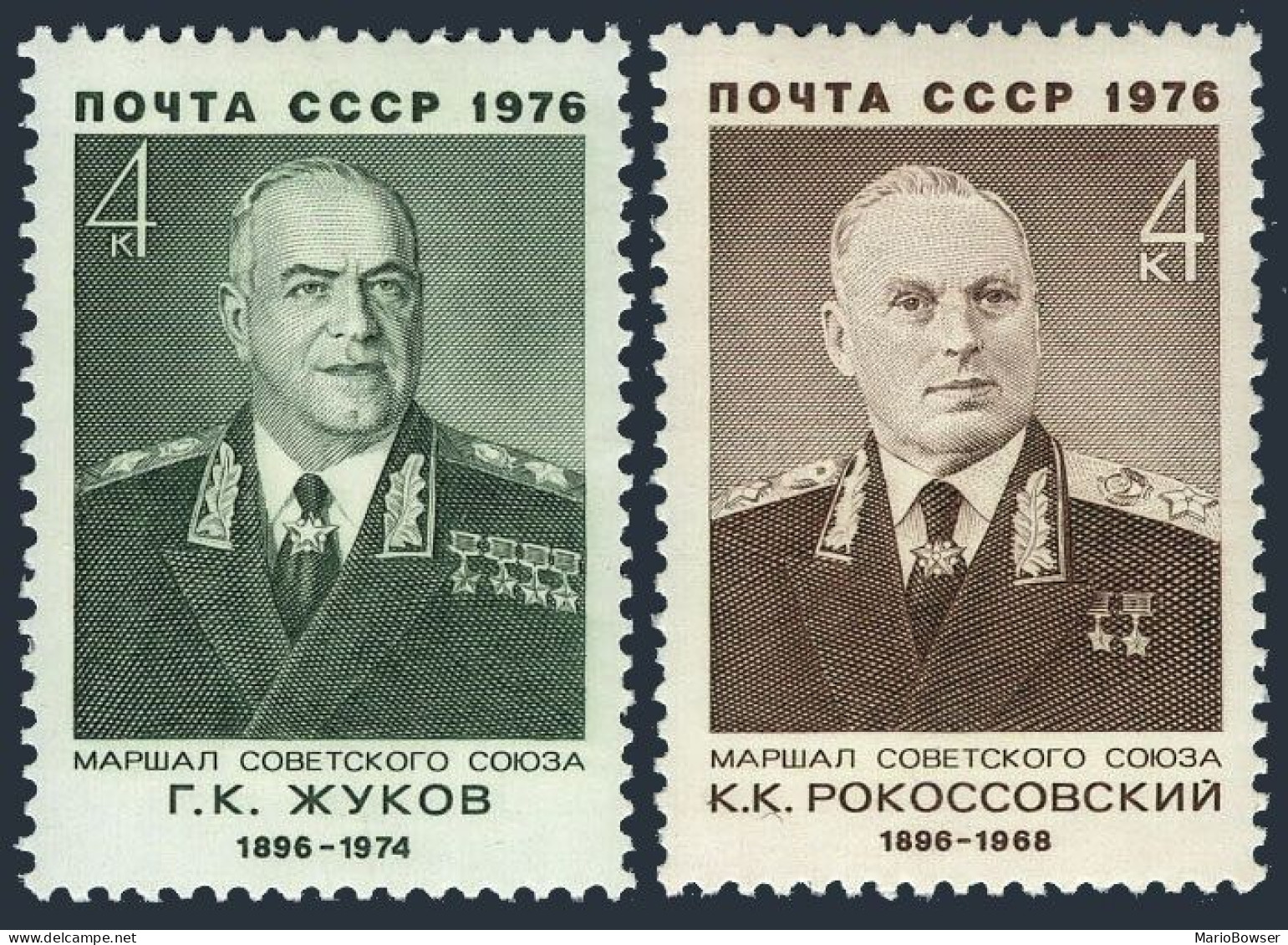 Russia 4487-4488, MNH. Marshals Of The USSR: Georgi Zhukov, K.Rokossovsky - Nuovi