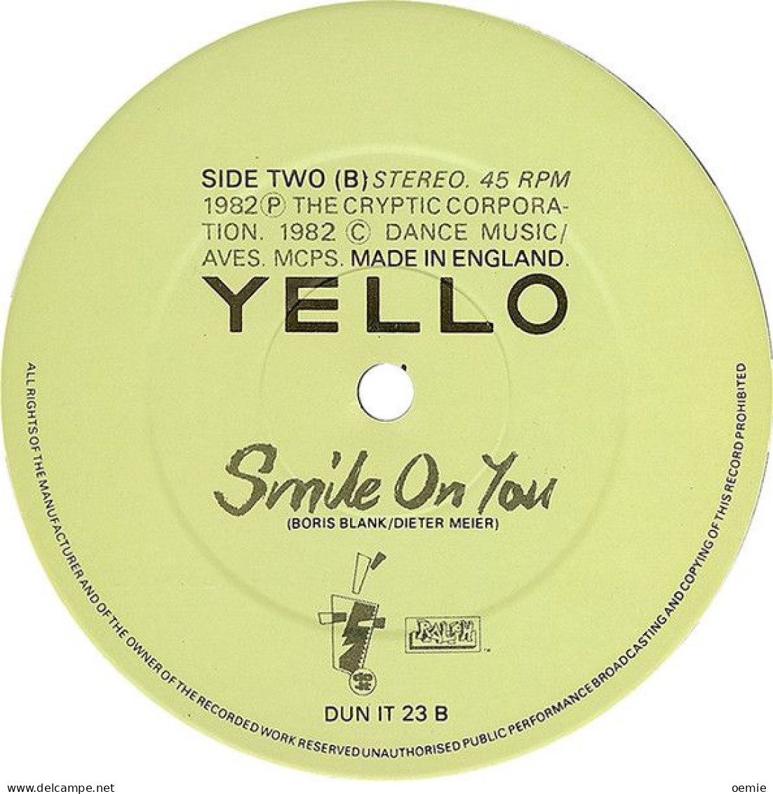 YELLO  PINBALL CHACHA - 45 Rpm - Maxi-Single