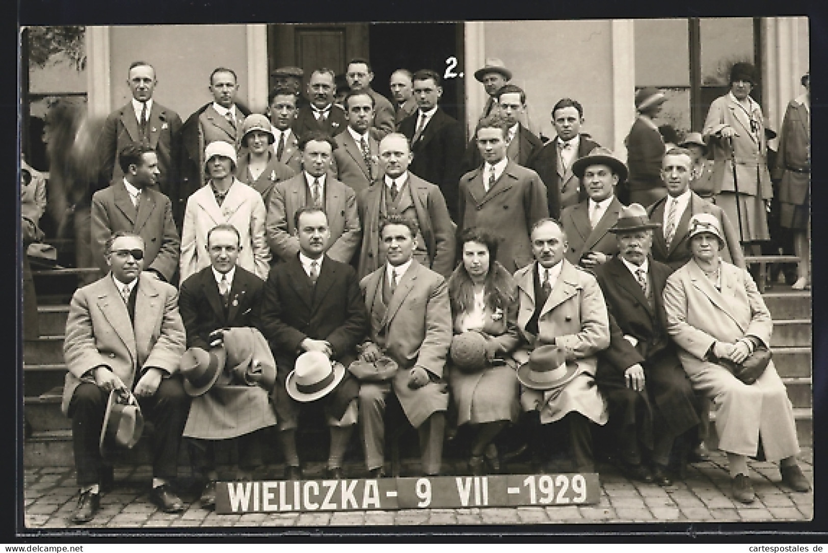 AK Wieliczka, Salzbergwerk, Gruppenfoto Von Besuchern  - Pologne