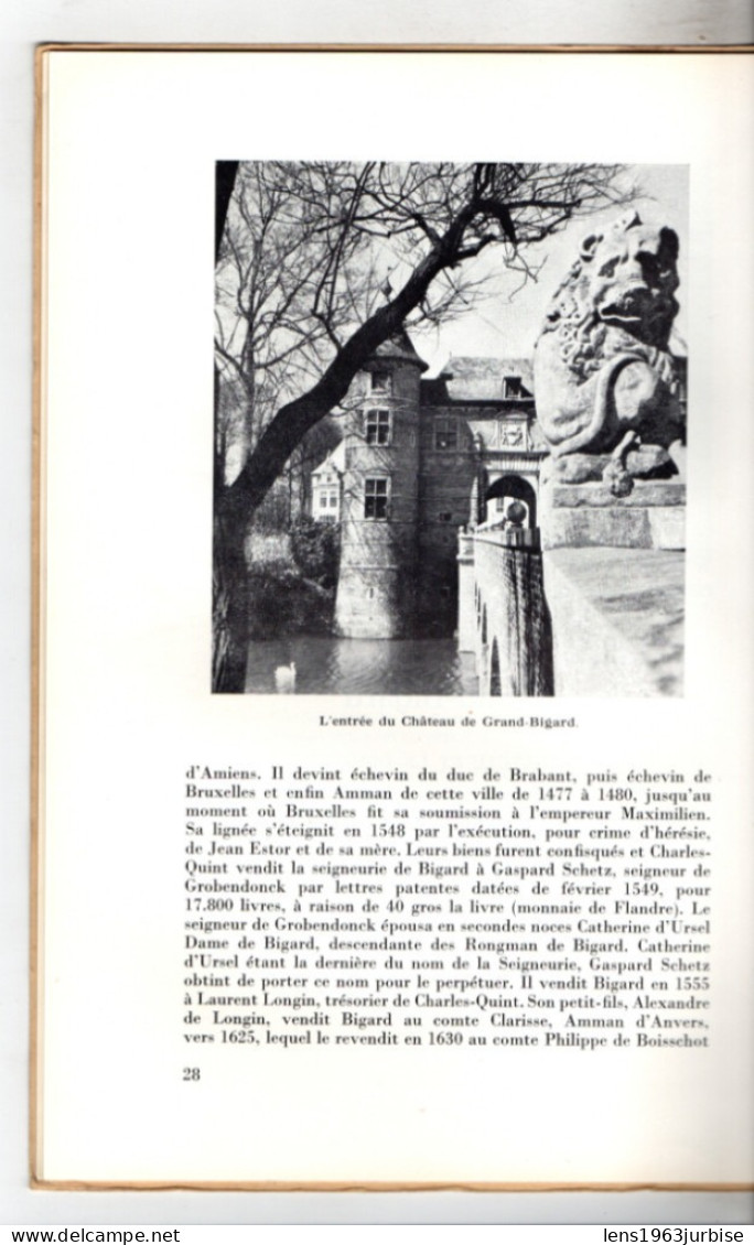 L'oeuvre De Raymond Pelgrims De Bigard , Comte H. De Caboga ( 1955 ) , Grand Bigard , Lavaux Sainte Anne , Beersel , - België