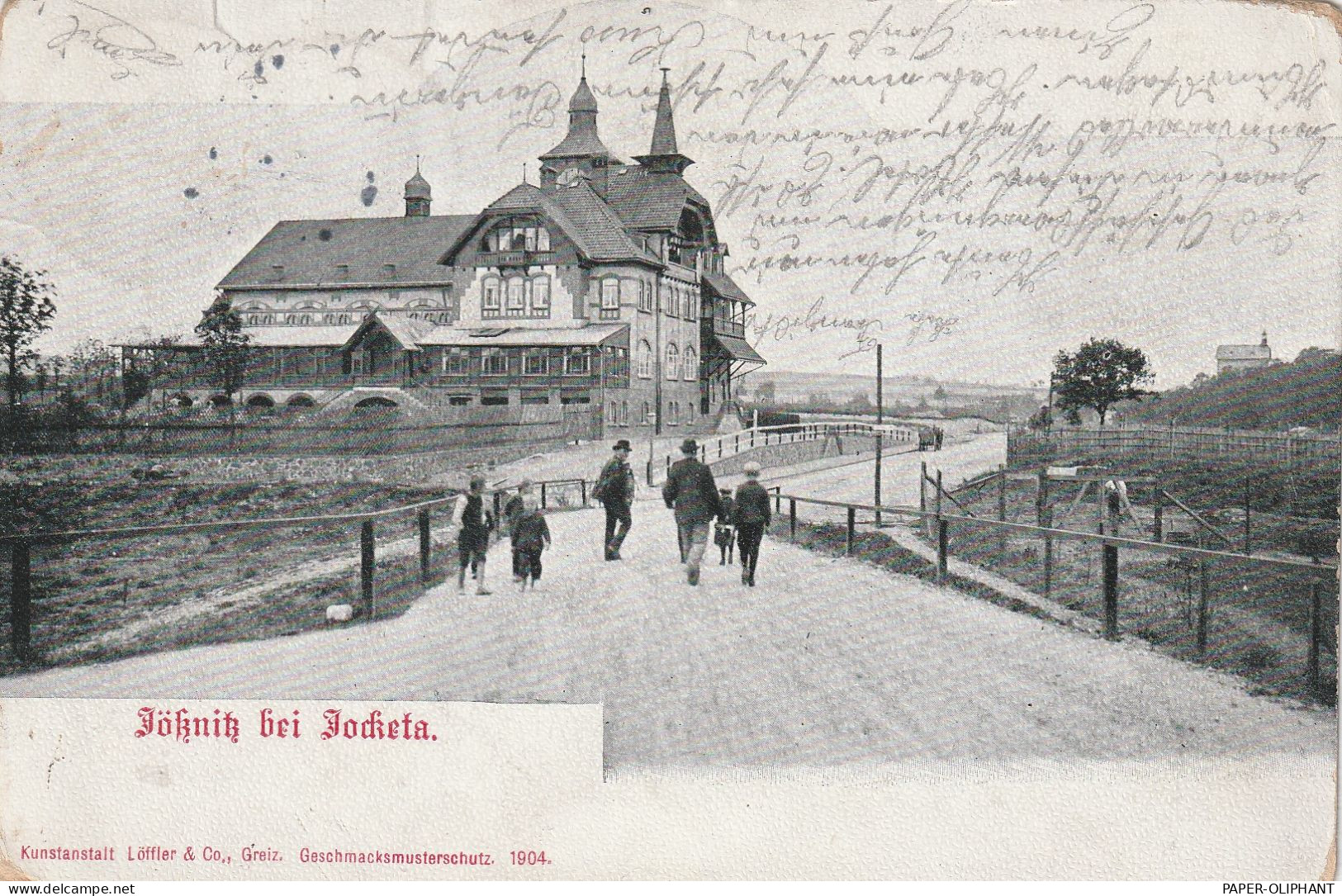 0-9900 PLAUEN - JÖSSNITZ, Bahnhofshotel, 1906 - Plauen