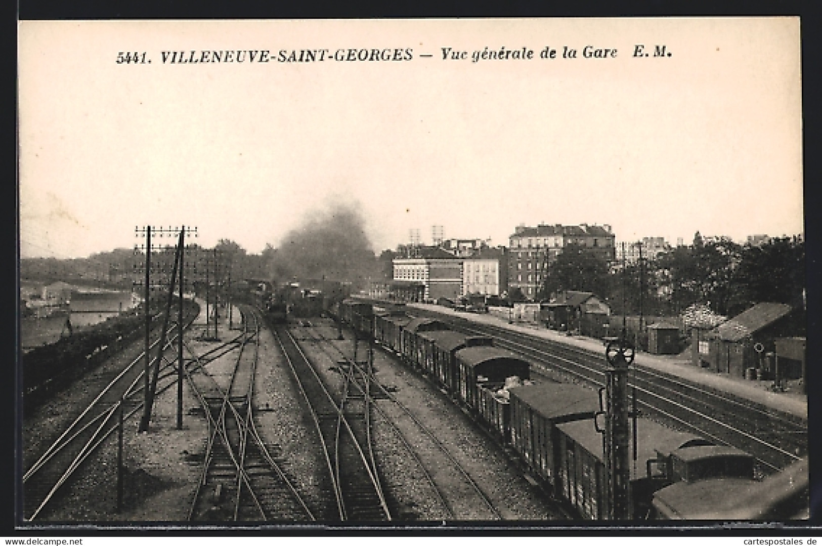 CPA Villeneuve-Saint-Georges, Vue Générale De La Gare  - Villeneuve Saint Georges