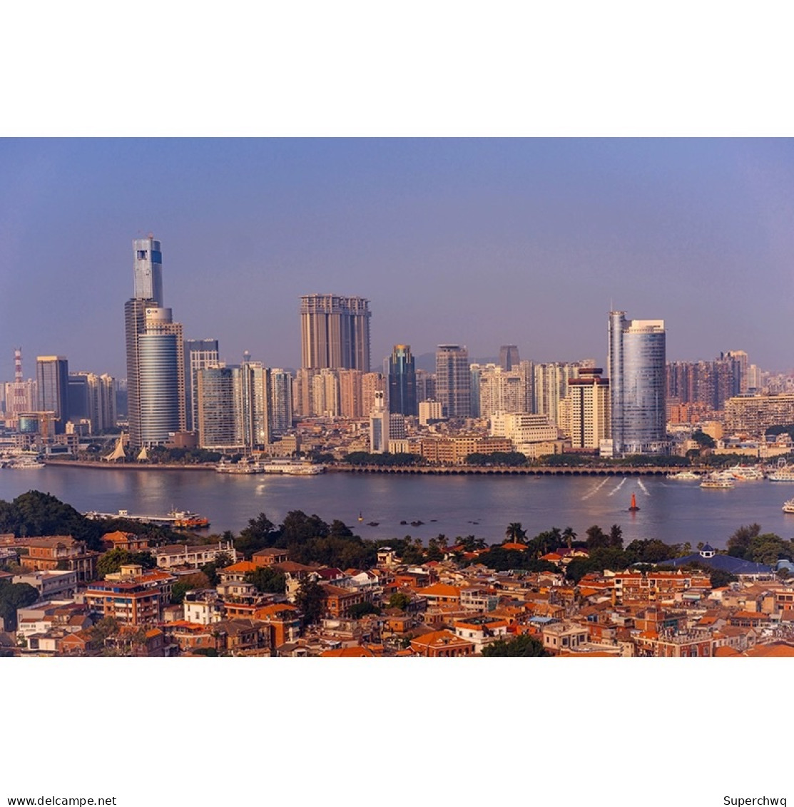 China postcard Original Photography Postcard for "Coastal City Xiamen" - Shapo Wei on Gulangyu Island 8 pcs