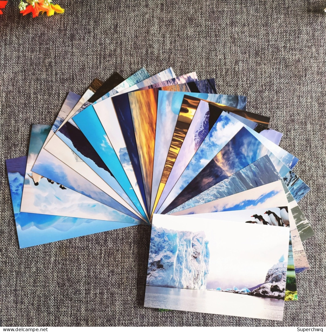 China Postcard A Set Of 16 Polar Close-up Postcards With Ice And Snow In Antarctica - China