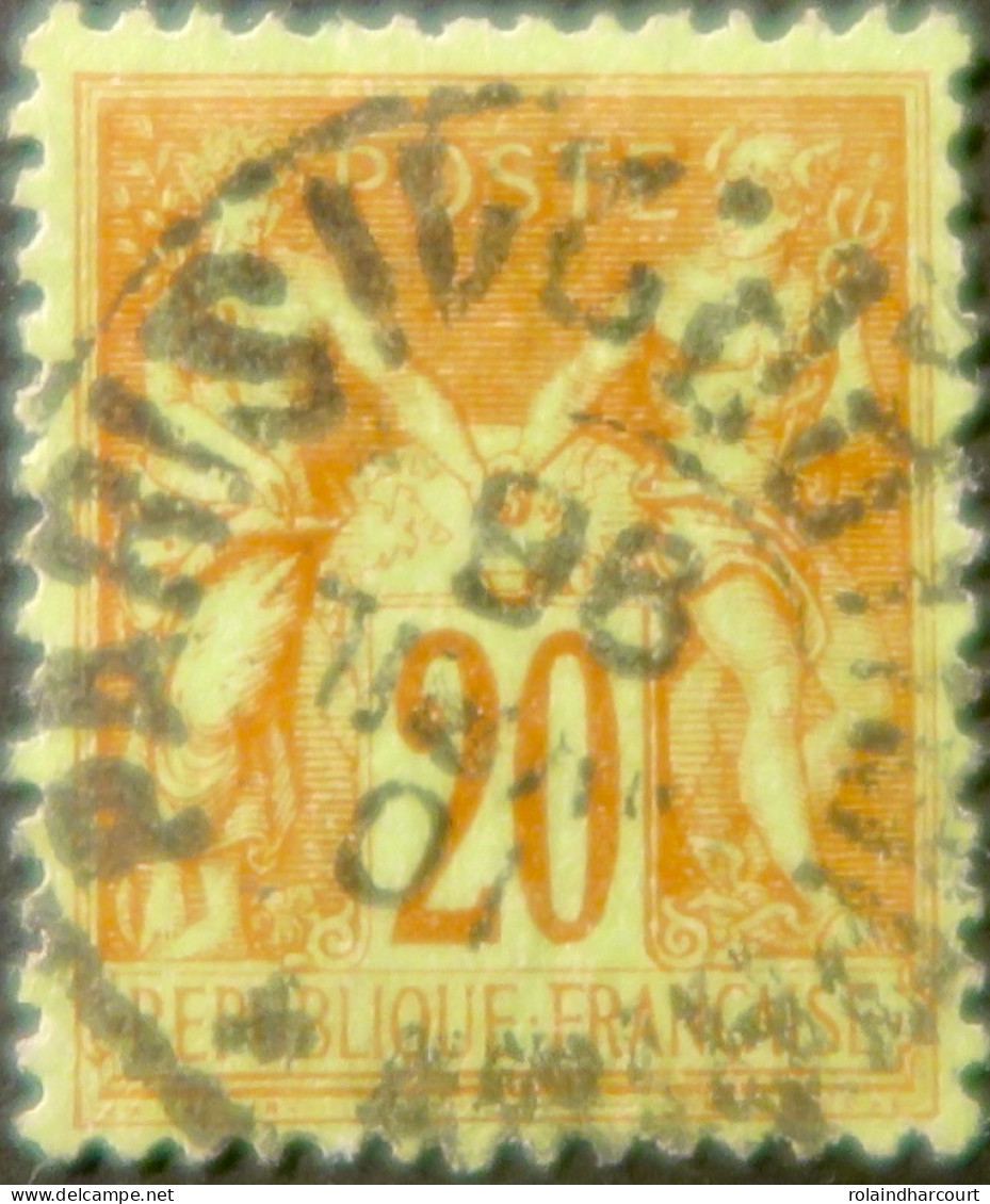 R1311/3123 - FRANCE - SAGE TYPE II N°96 - Cachet Des Imprimés PARIS PP21 10 AVRIL 1896 - 1876-1898 Sage (Type II)