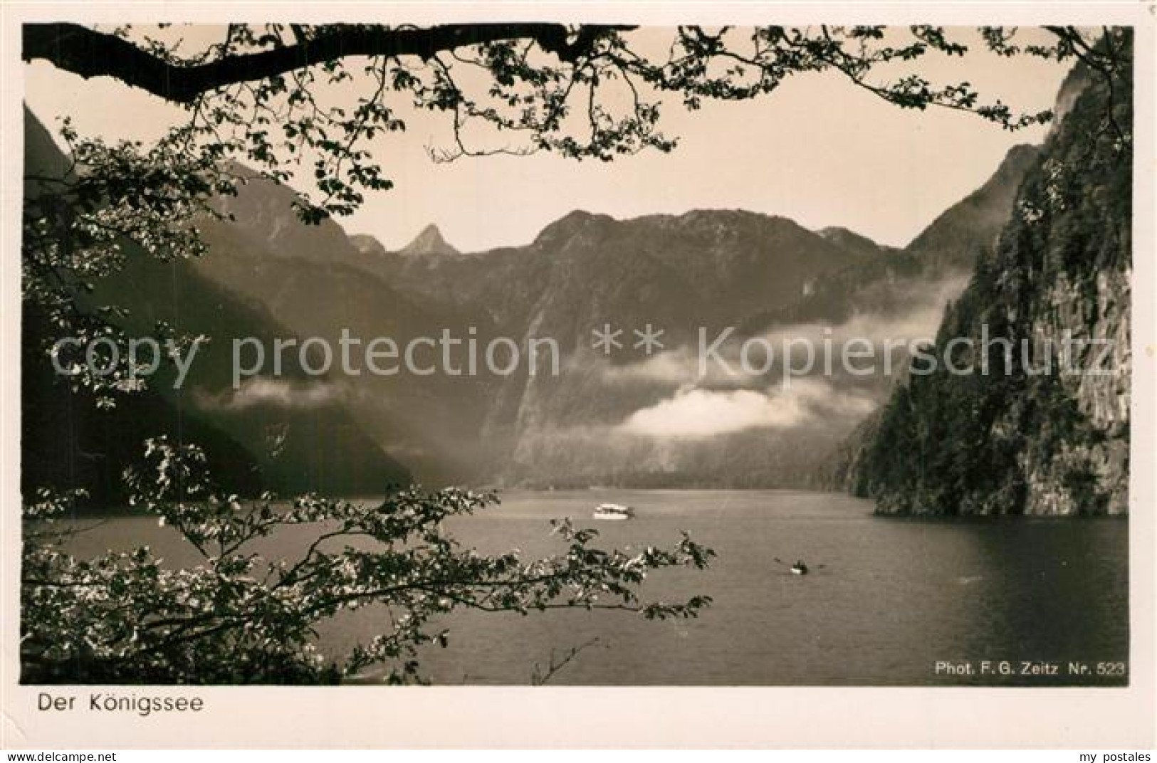 73279475 Foto Zeitz F.G. Nr. 523 Koenigssee Berchtesgaden Foto Zeitz F.G. Nr. - Berchtesgaden