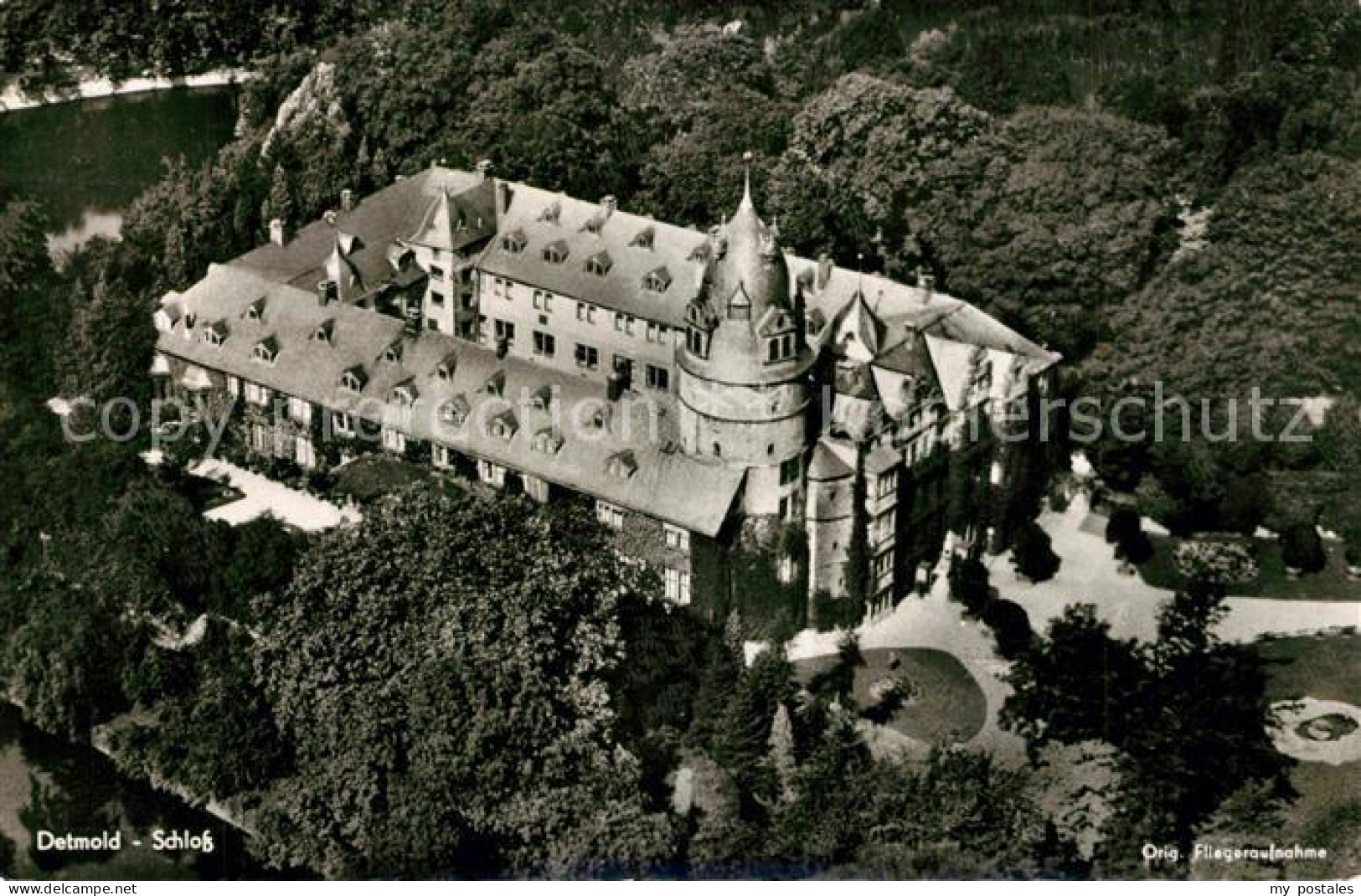 73278156 Detmold Fliegeraufnahme Schloss Detmold - Detmold