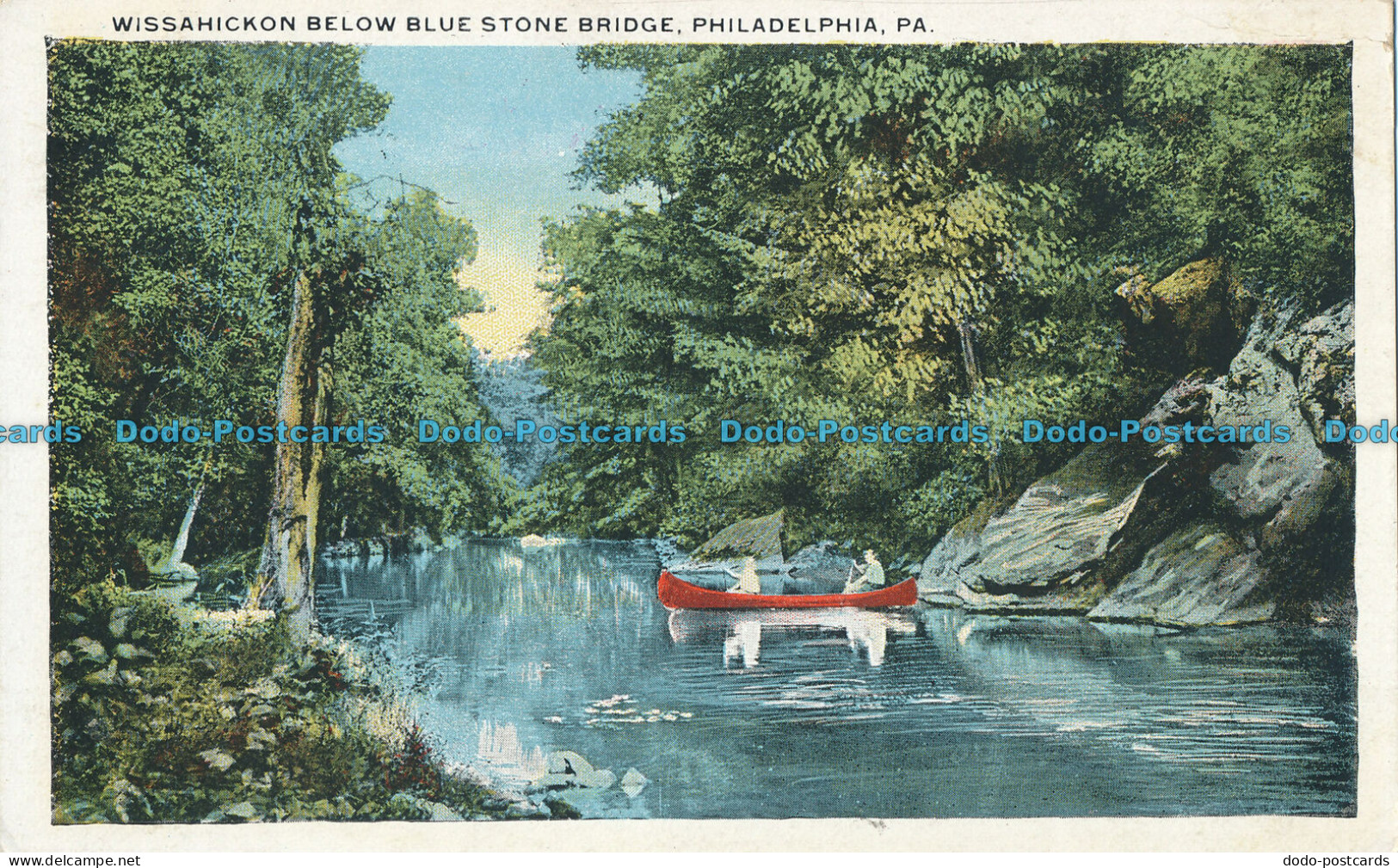 R011489 Wissahickon Below Blue Stone Bridge. Philadelphia. Pa - Monde