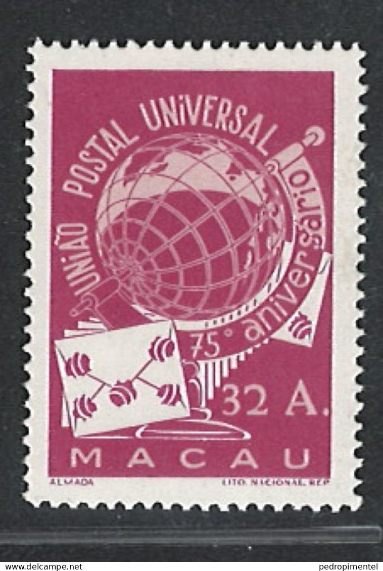 Portugal Macau 1949 "UPU" Condition MH OG  Mundifil #340 - Ungebraucht