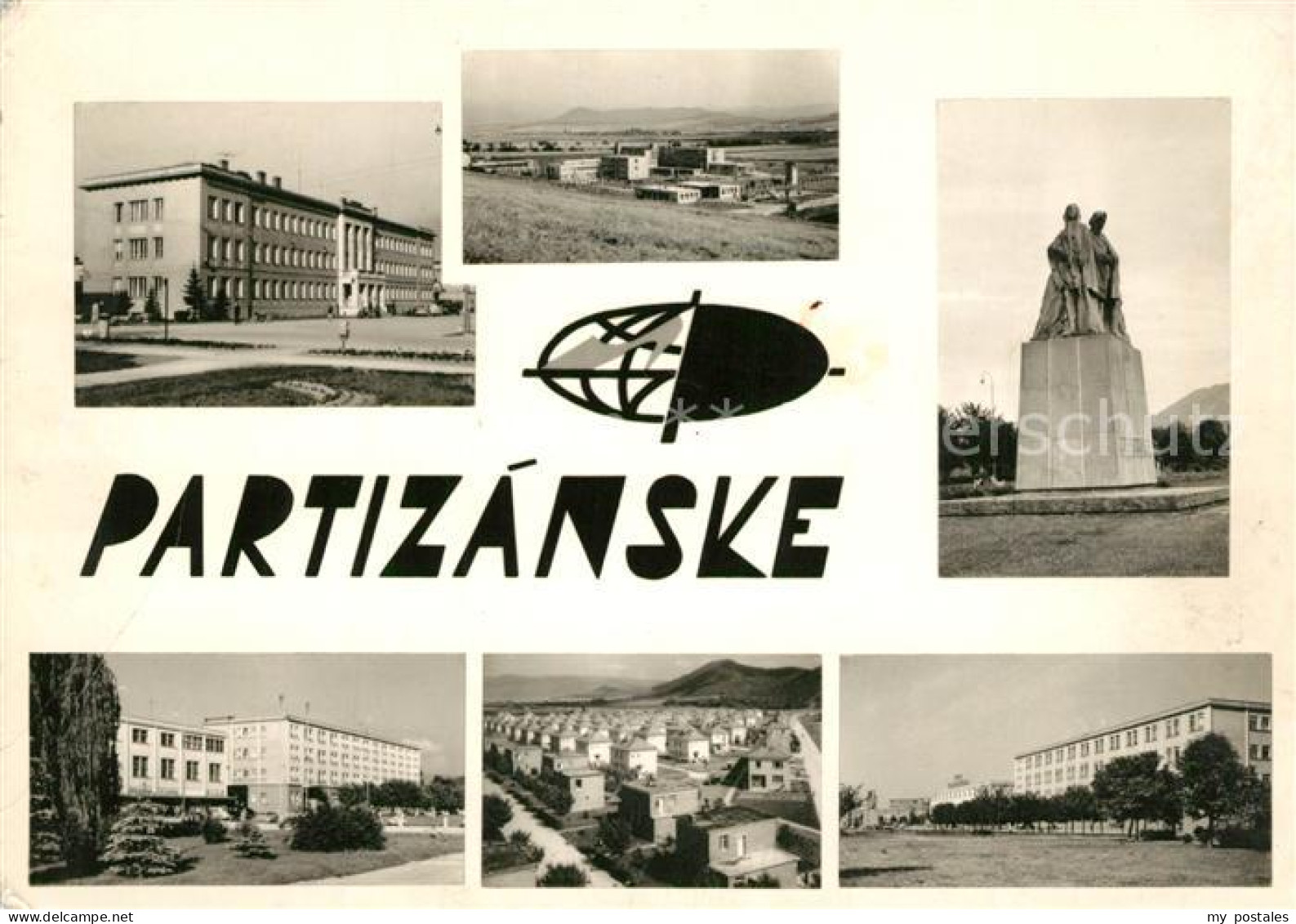 73275078 Partizanske Denkmal Fliegeraufnahme  Partizanske - Slovaquie