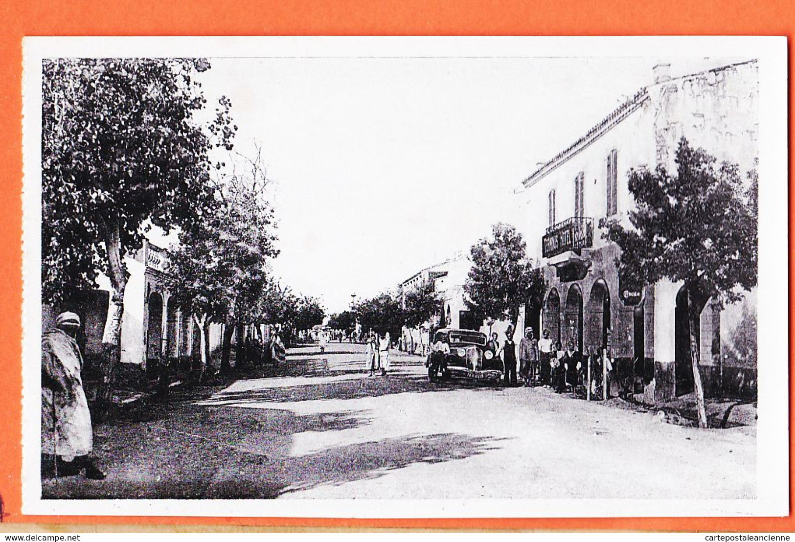 08190 ● BARIKA Constantine Algérie Rue Nationale Hotel TERMINUS 1940s Photo-Bromure ALBERT Alger N°4 - Other & Unclassified