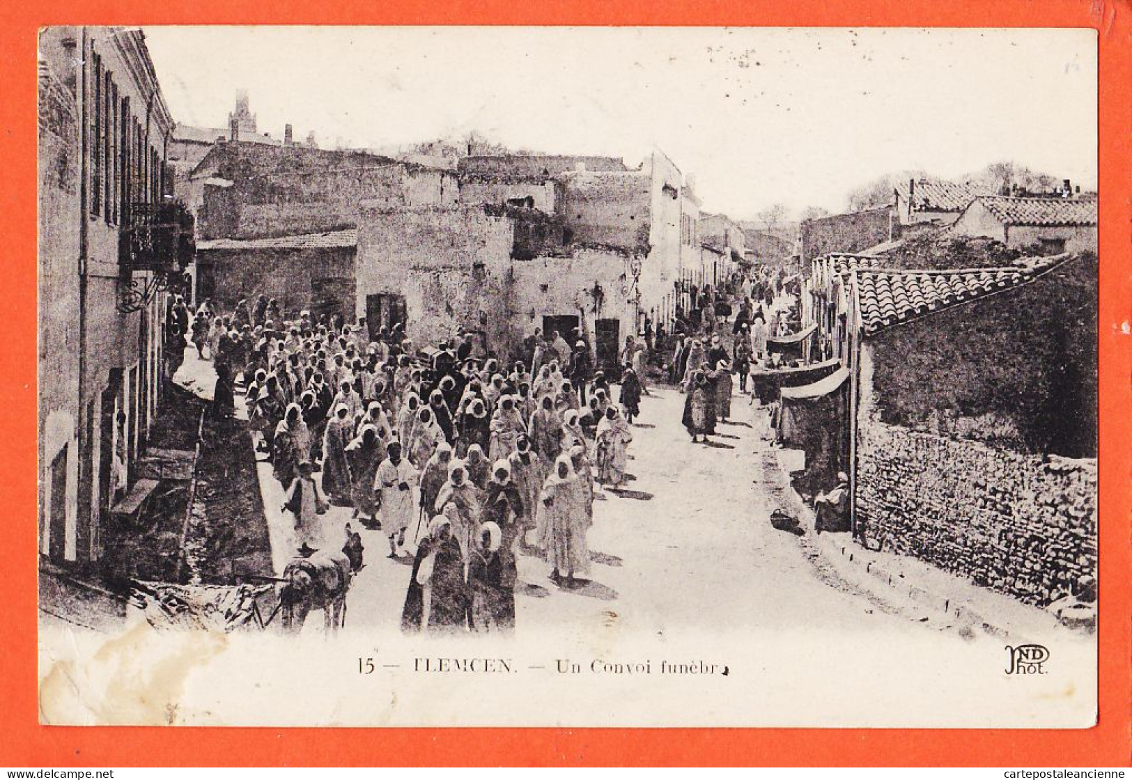 08180 ● TLEMCEN Algérie Convoi Funebre 1922 à ROBERT Proviseur Lycée Perigueux -NEURDEIN ND 15 - Tlemcen