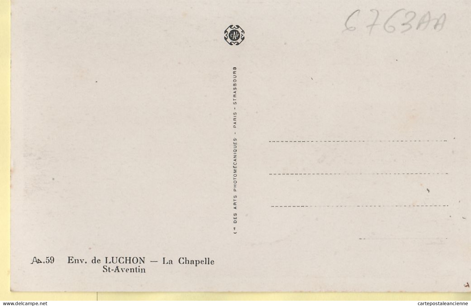 08362 / Environs De LUCHON (31) Chapelle SAINT-AVENTIN St 1940s  CAP 59-Haute Garonne - Luchon