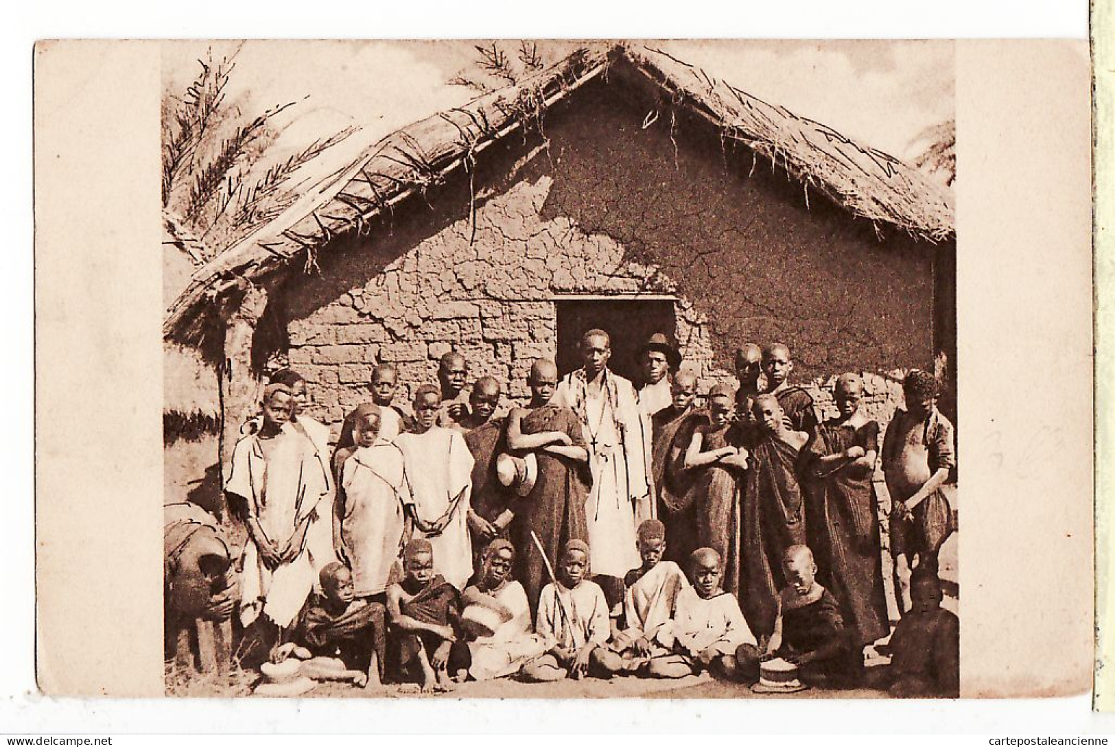08030 ● Tampon Missionnaires PERES BLANCS ALTKIRCH Alsace Afrique Equatoriale CATECHISTE CHAPELLE 1930s - Non Classés