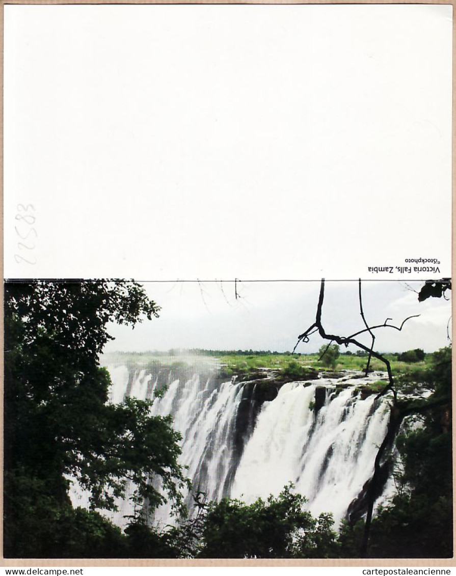 08019 ● VICTORIA FALLS ZAMBIA Chute Zambie Carte Lettre 165x200mm  - Zambia