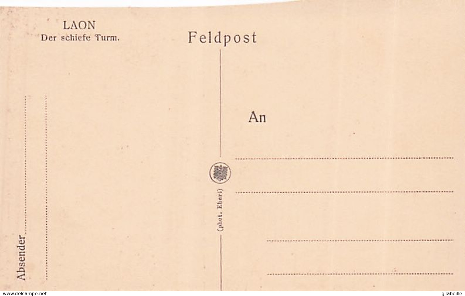 02 - Aisne - LAON - Occupation Allemande - 1914 - Lot 5 Cartes - Laon