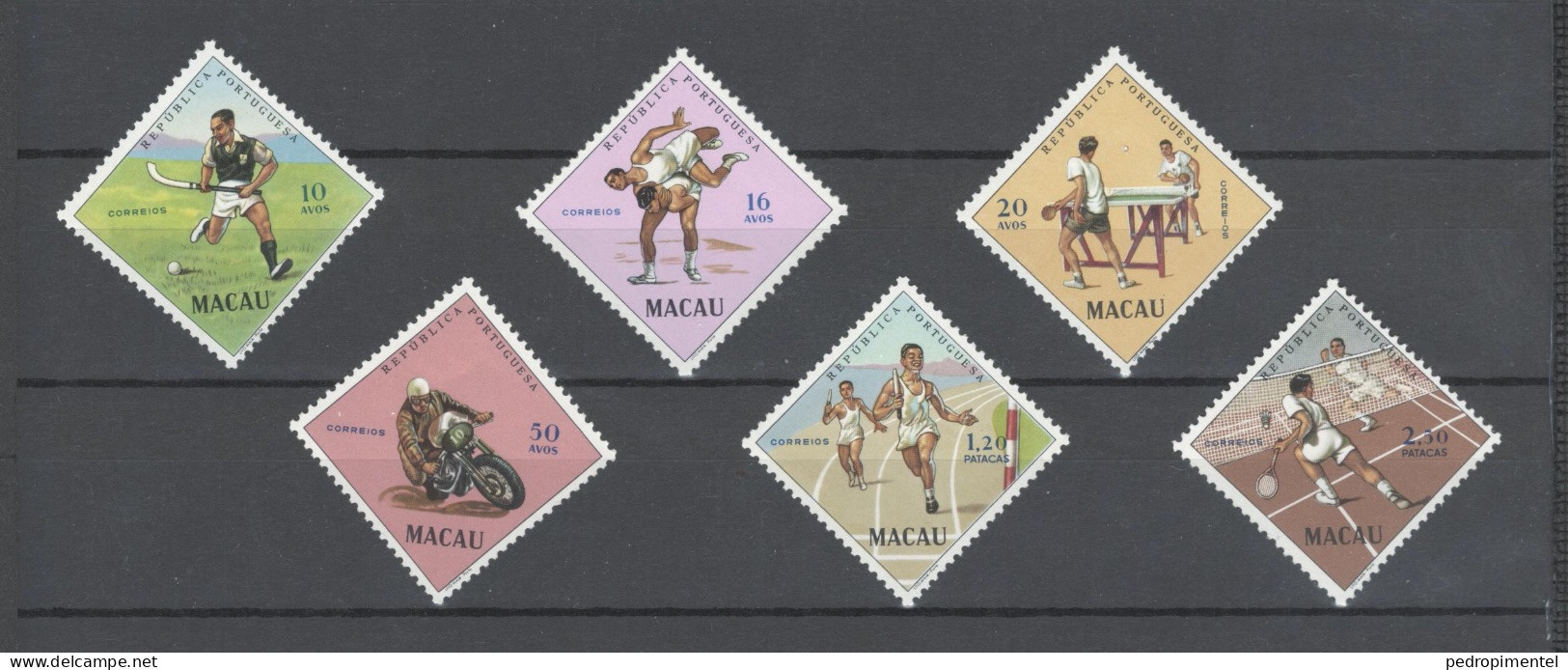 Portugal Macau 1962 "Sports" Condition MNH OG  Mundifil #397-402 - Nuovi