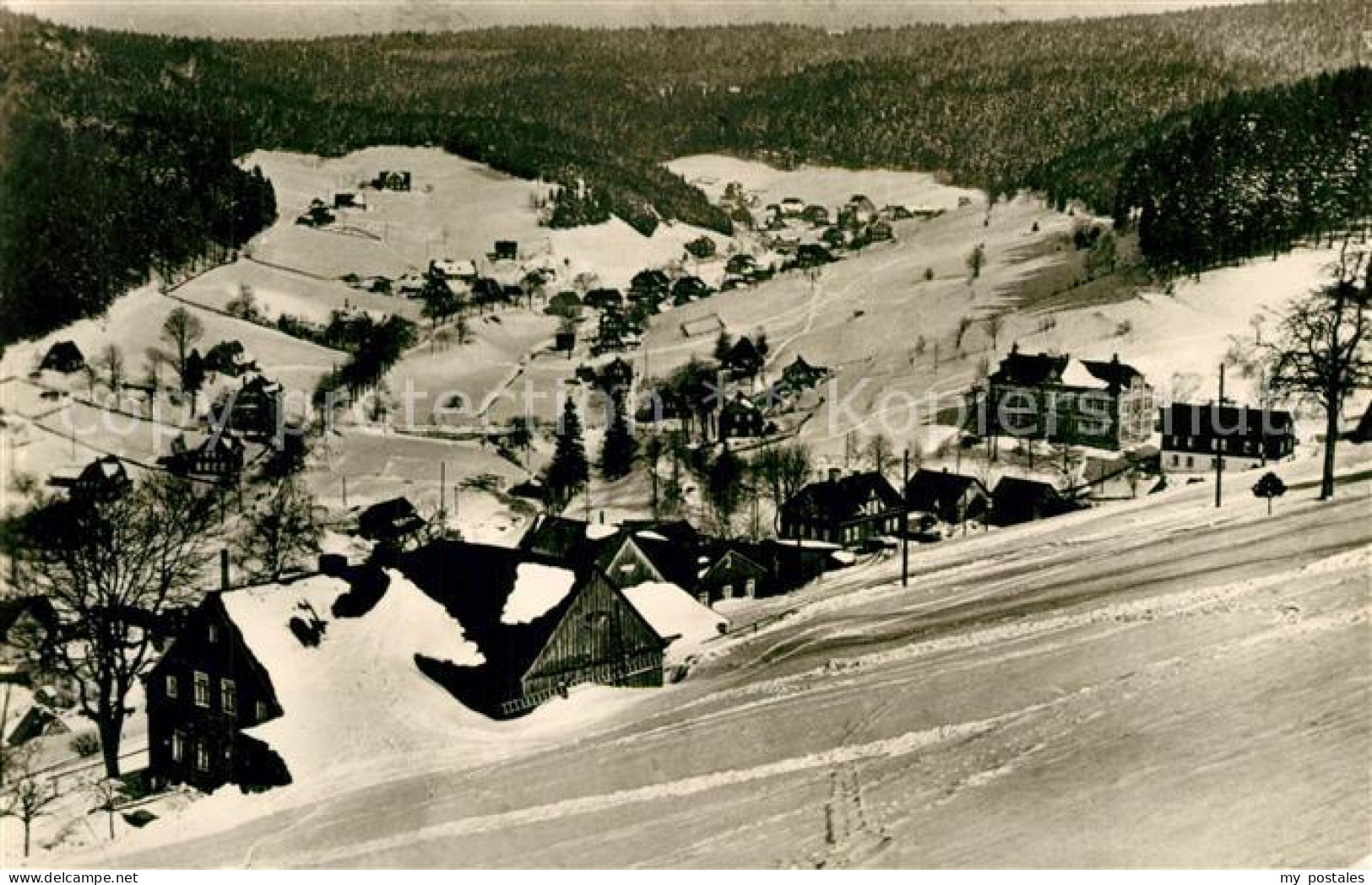 73273022 Steindoebra Panorama Blick Vom Aschberg Winterlandschaft Steindoebra - Klingenthal