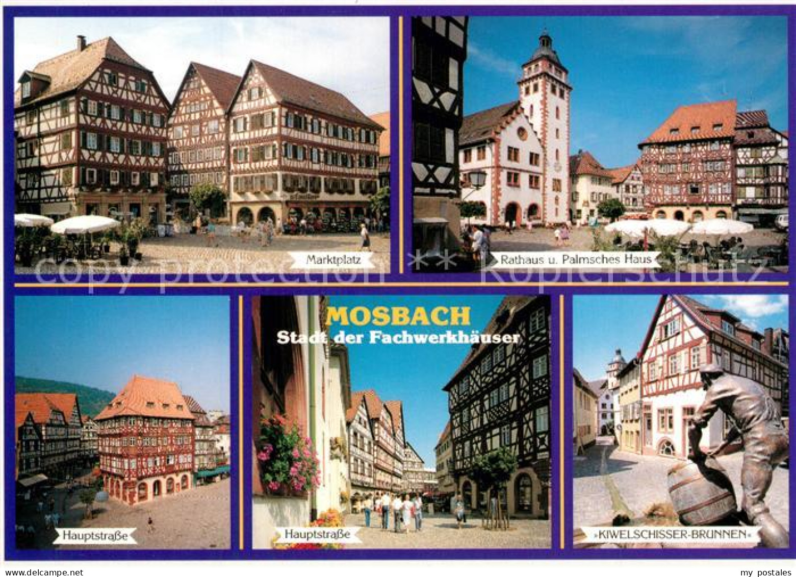 73272977 Mosbach Baden Marktplatz Rathaus Palmsches Haus Hauptstr Kiwelschisser  - Mosbach