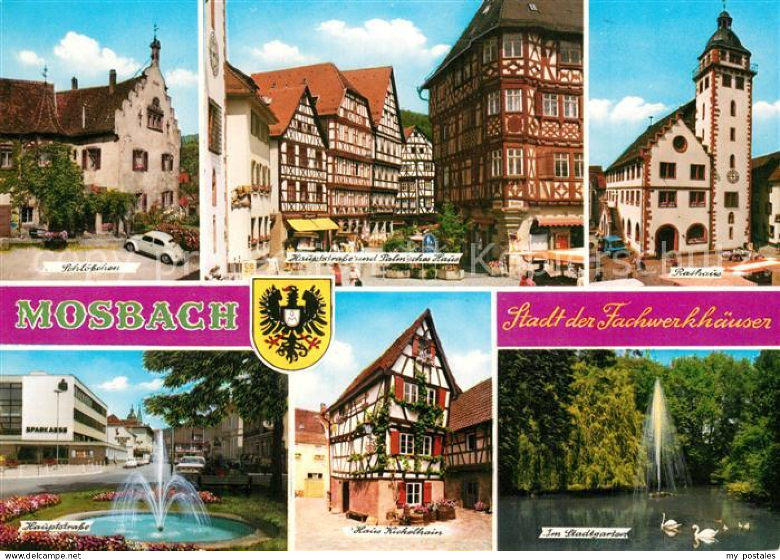 73272958 Mosbach Baden Schloesschen Palmsches Haus Rathaus Hauptstr Haus Kickelh - Mosbach