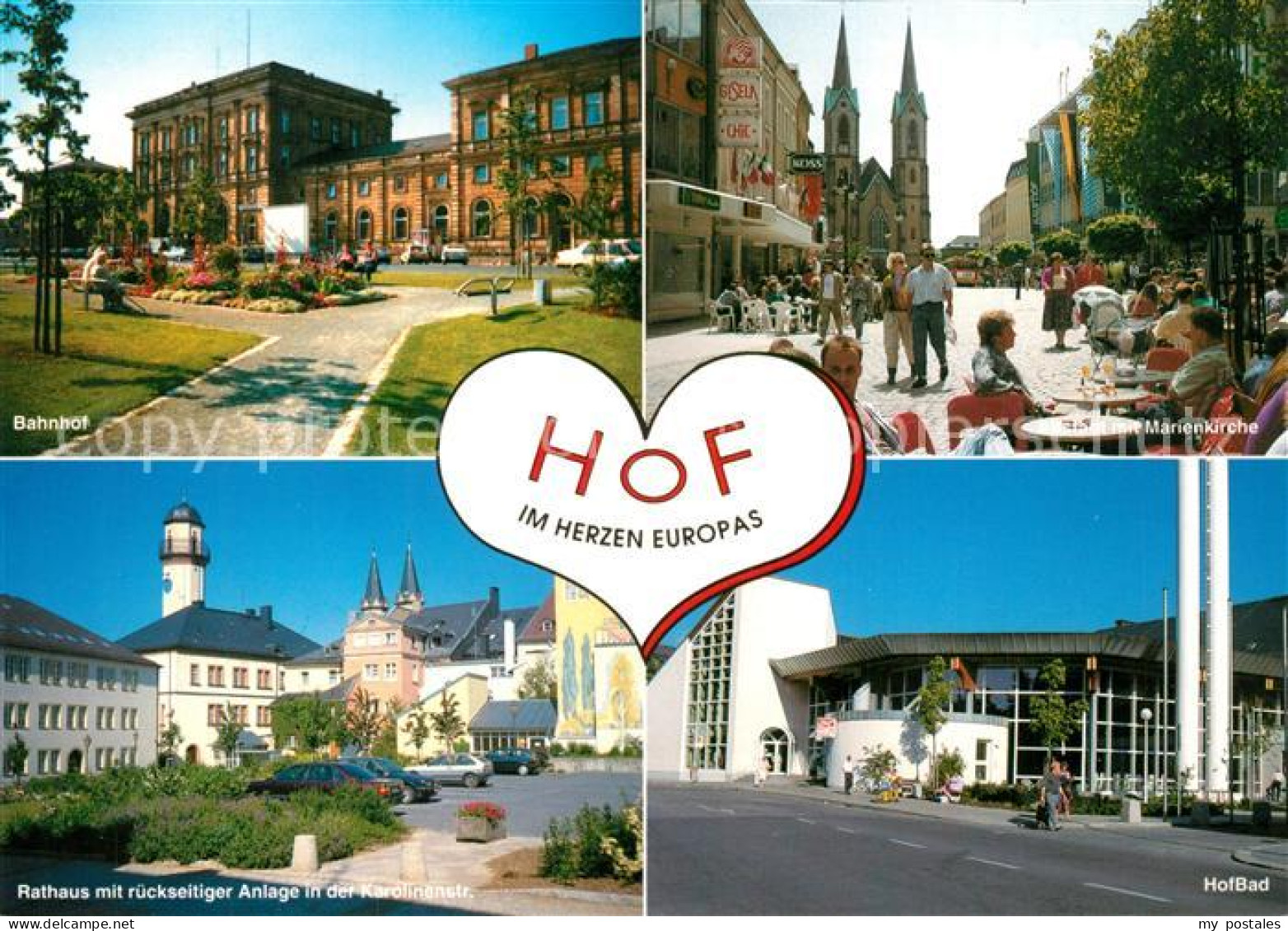 73272892 Hof Saale Bahnhof Marienkirche Rathaus Karolinenstr HofBad Hof Saale - Hof