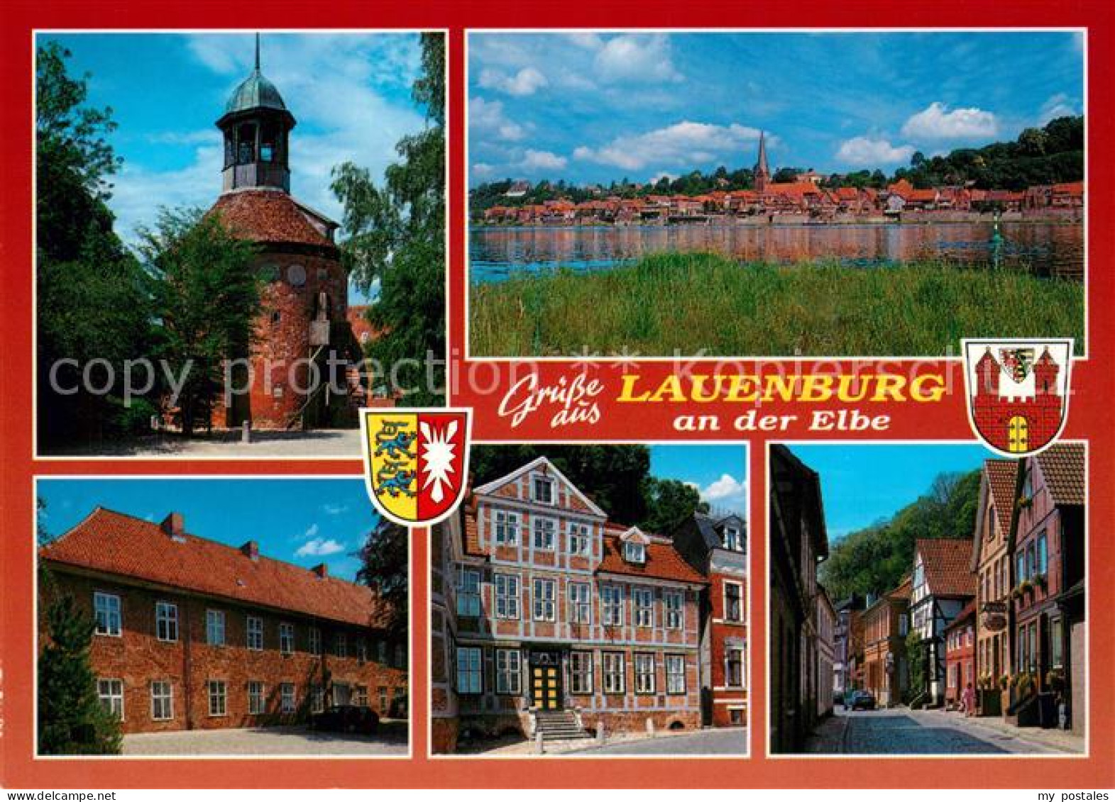 73272868 Lauenburg Elbe Roter Turm Stadtblick Rathaus Gasse Lauenburg Elbe - Lauenburg