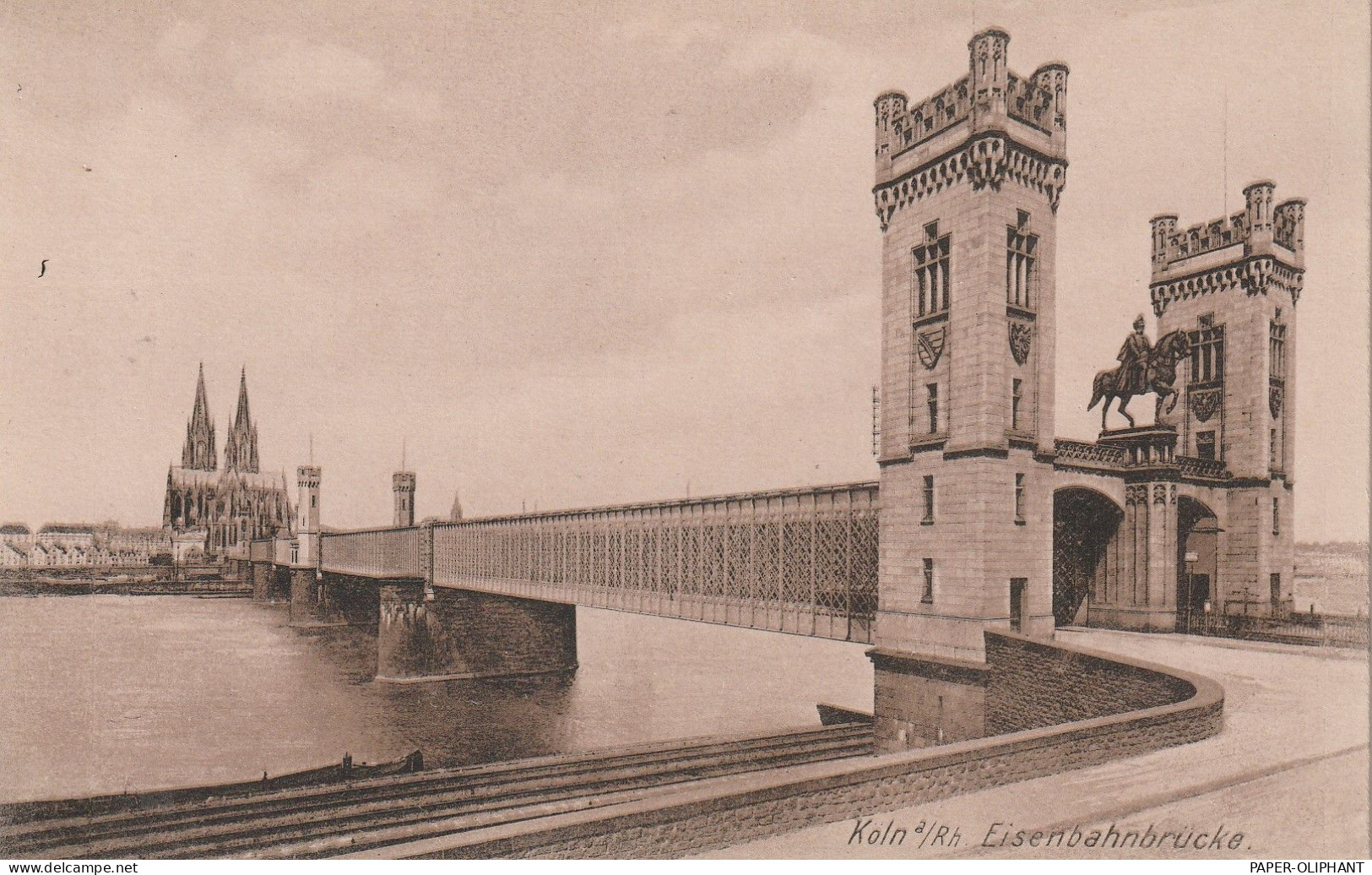 5000 KÖLN, Feste Brücke - Dombrücke (Muusfall), (Hohenzollernbrücke), Zufahrt Von Deutz - Köln