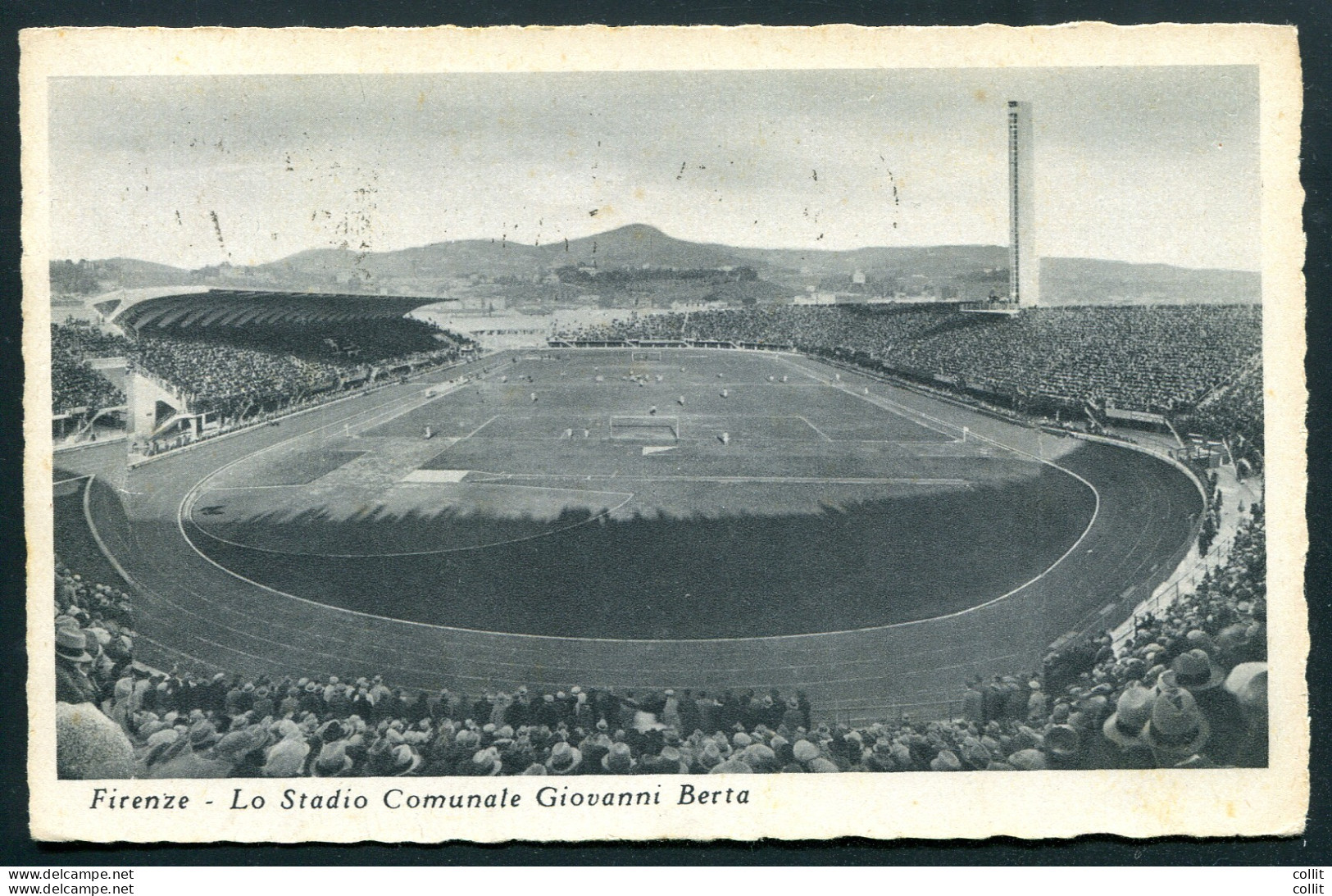 Calcio Firenze - Cartolina Dello Stadio Comunale Giovanni Berta - Poststempel