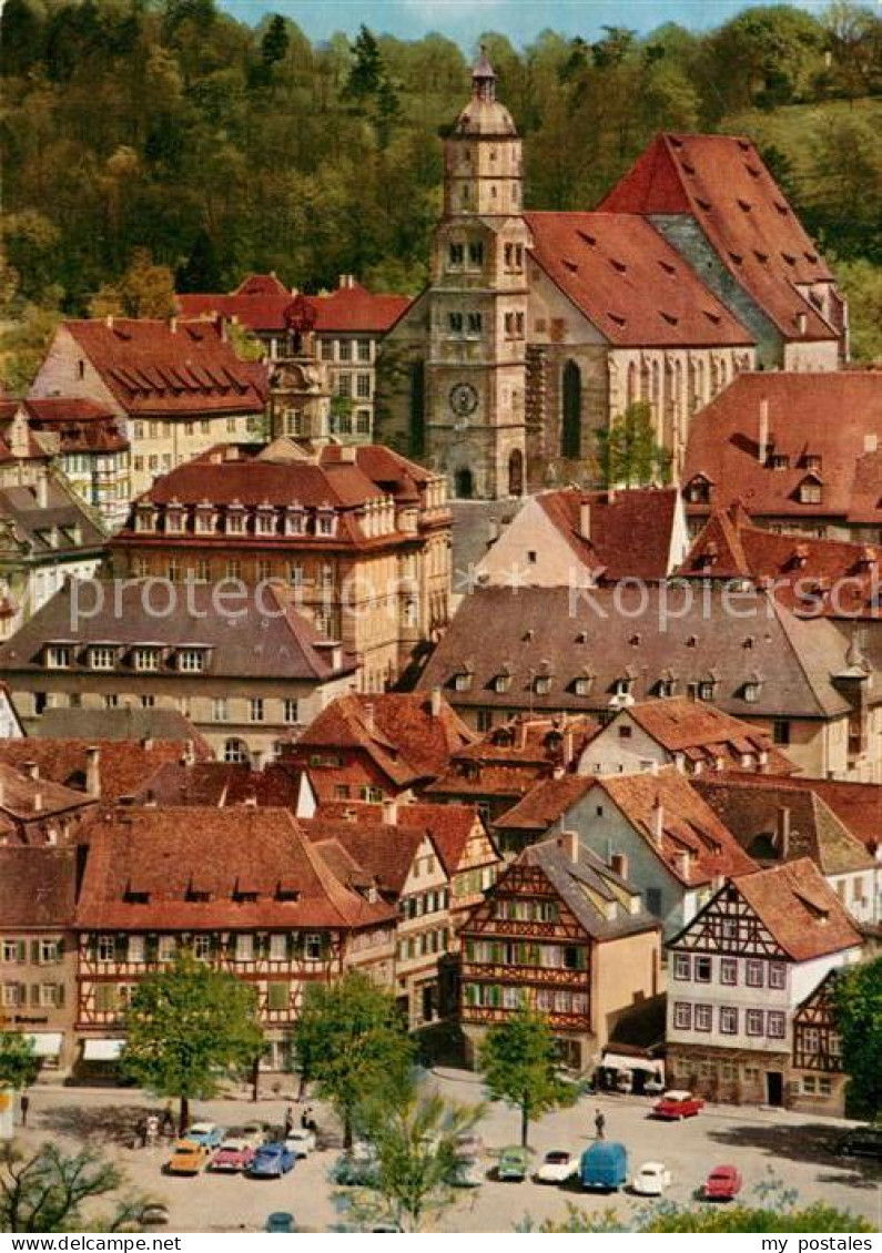 73272654 Schwaebisch Hall Haalplatz Rathaus Michaelskirche Schwaebisch Hall - Schwäbisch Hall