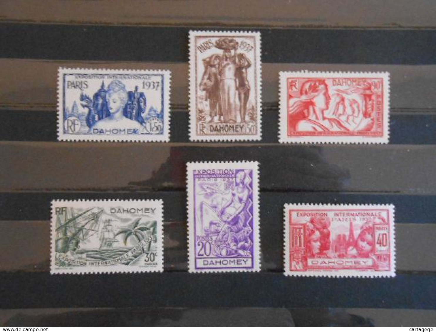 DAHOMEY YT 103/108 COMMEMMORATION DE L'EXPOSITION INTERNATIONALE DE PARIS* - Unused Stamps