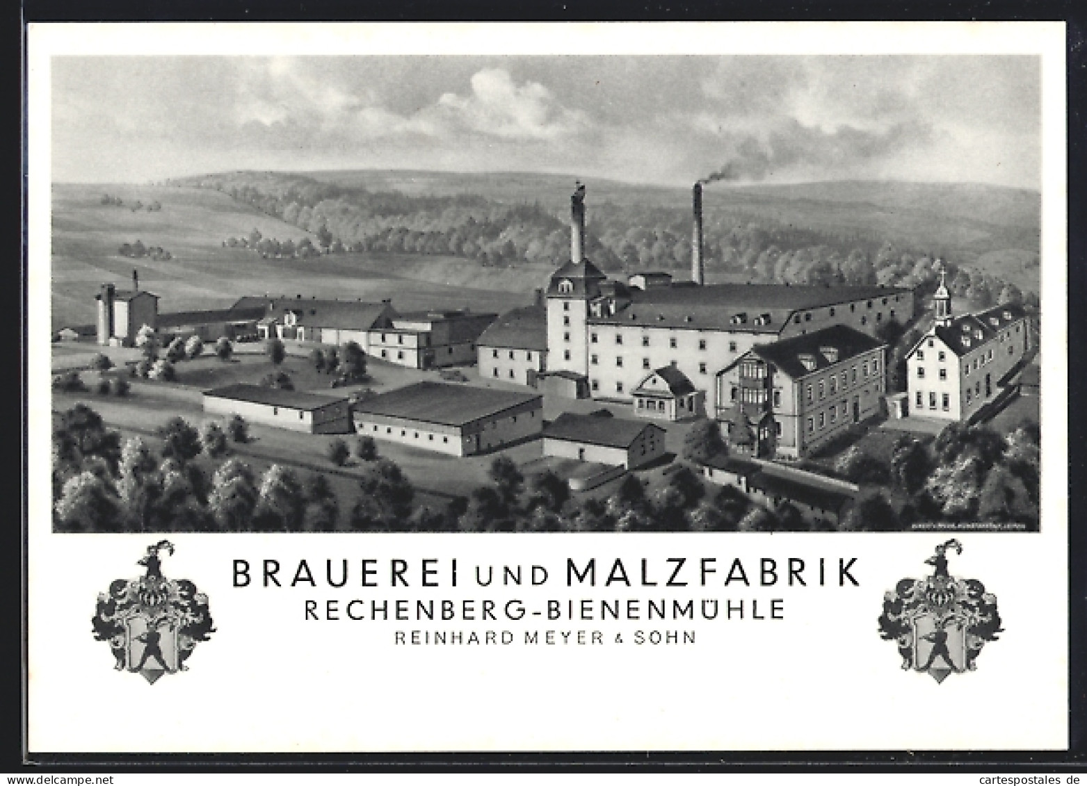 AK Rechenberg-Bienenmühle, Brauerei Und Malzfabrik Reinhard Meyer & Sohn  - Autres & Non Classés